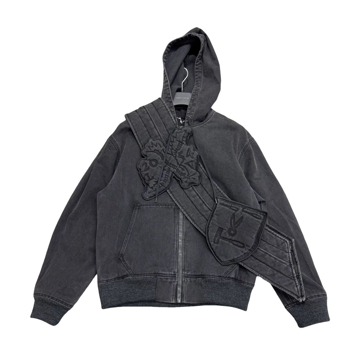 Louis Vuitton Louis Vuitton Denim Hoodie Jacket Size S Size US S / EU 44-46 / 1 - 1 Thumbnail