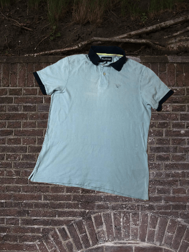 Barbour × Vintage Vintage Barbour Luxury Designer Polo Rugby Shirt Size US M / EU 48-50 / 2 - 1 Thumbnail
