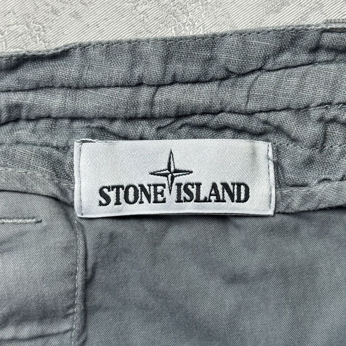 Stone Island Stone Island Men’s Linen Massimo Osti Light Blue Pants Size US 34 / EU 50 - 10 Thumbnail
