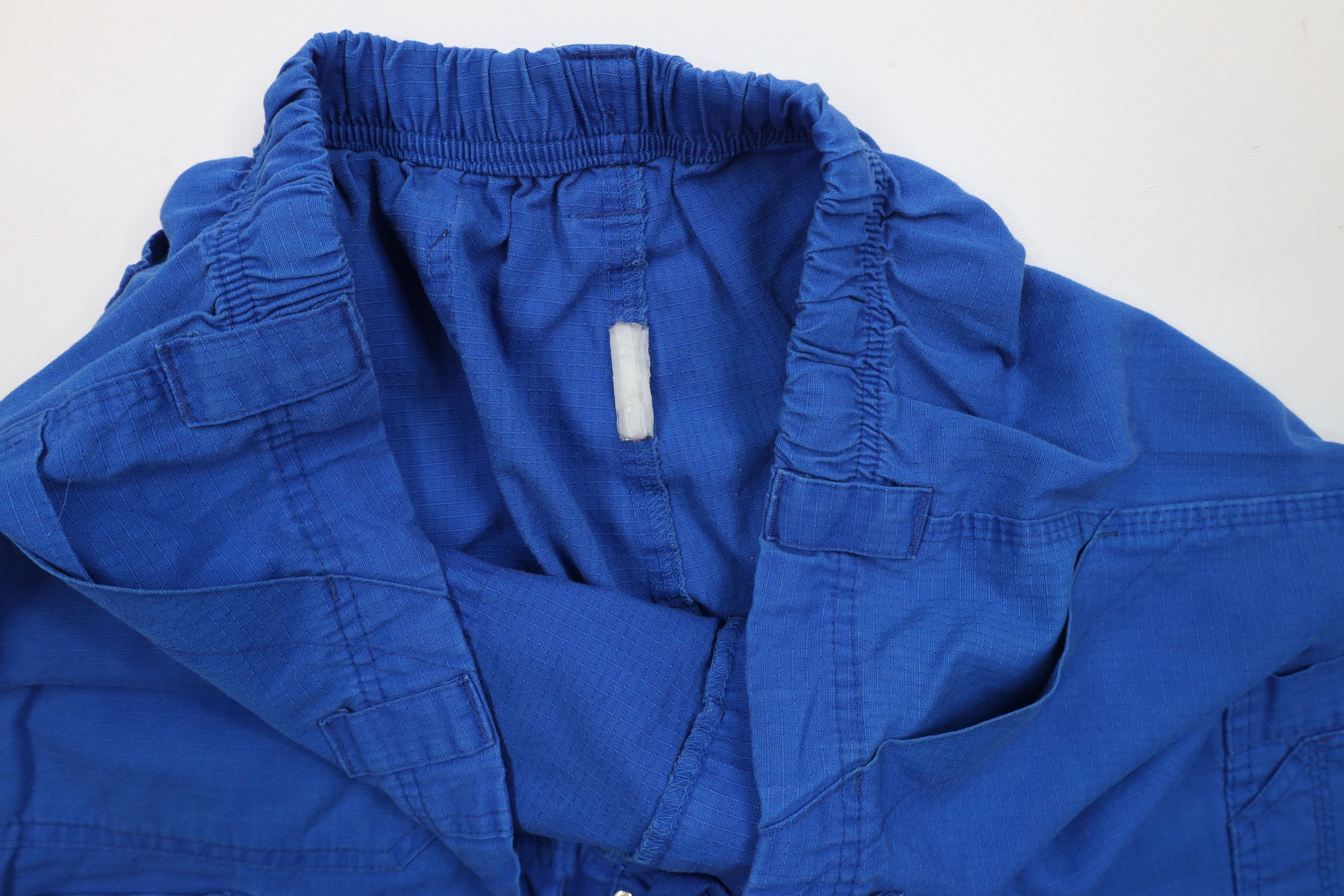 Carhartt × Vintage Vintage Y2K Carhartt Wide Leg Cargo Pants Blue Cotton Size US 34 / EU 50 - 8 Thumbnail