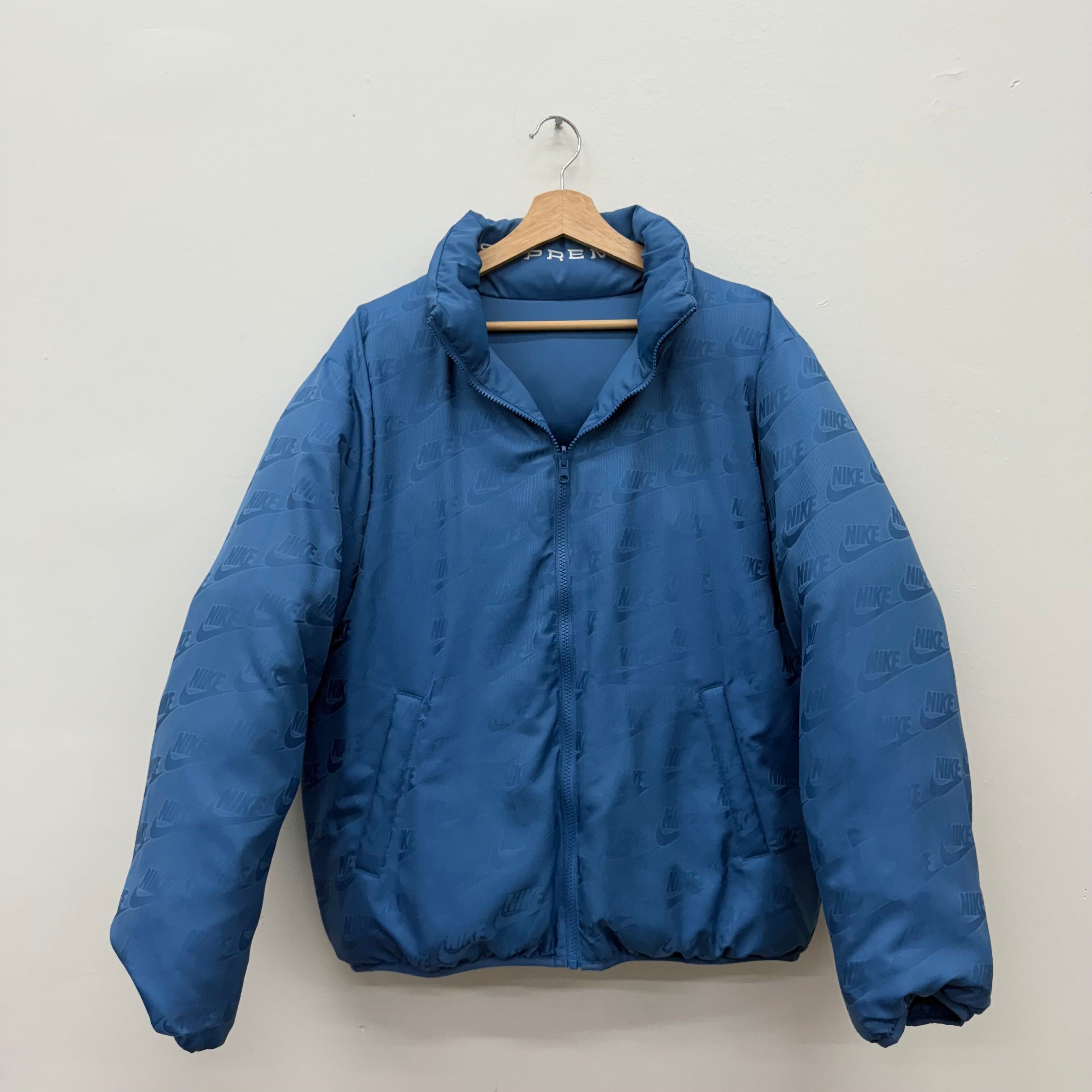 Nike × Supreme Supreme Nike Snakeskin Blue Puffer Jacket - Size M Size US M / EU 48-50 / 2 - 5 Thumbnail