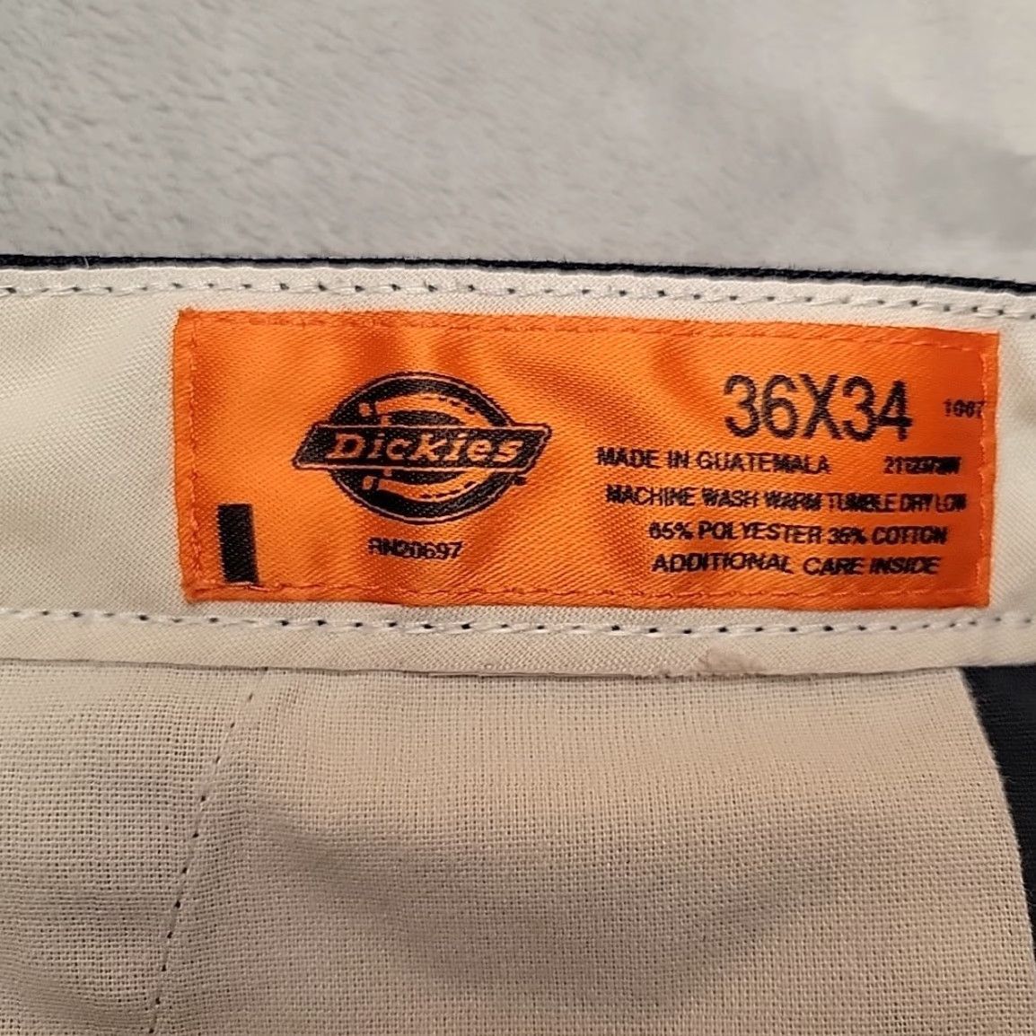 Dickies Dickies Pants Men 36x34 Blue Cargo Pocket Utility Workwear Retro Classic Comfort Size US 36 / EU 52 - 4 Thumbnail