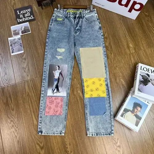 VIBE jeans Patch Design Pants Size US 36 / EU 52 - 4 Thumbnail