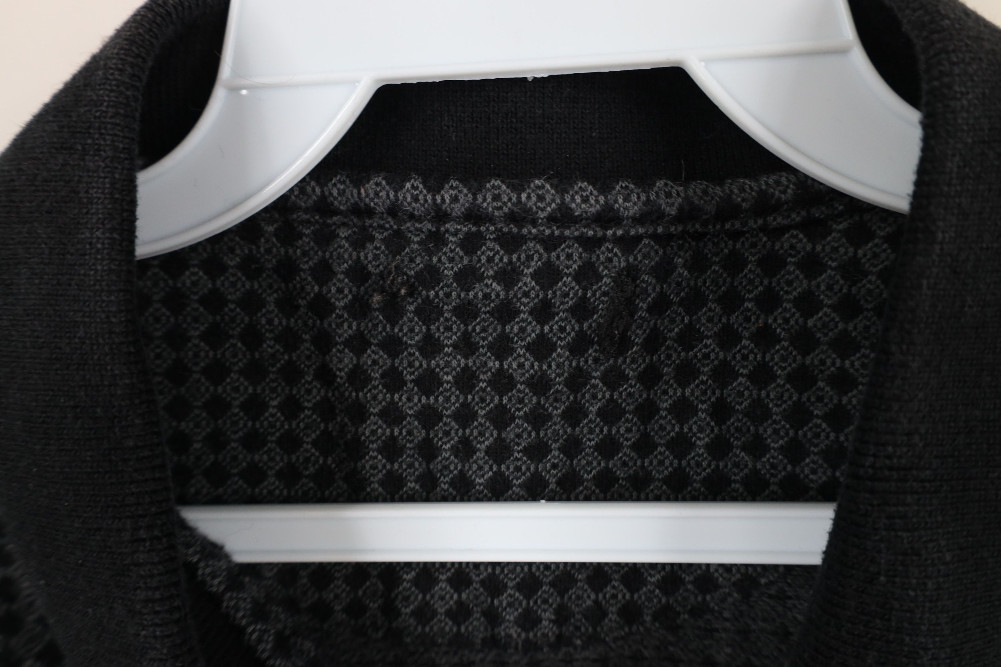 Vintage Vintage 90s Streetwear Diamond Geometric Knit Polo Shirt Size US L / EU 52-54 / 3 - 7 Thumbnail