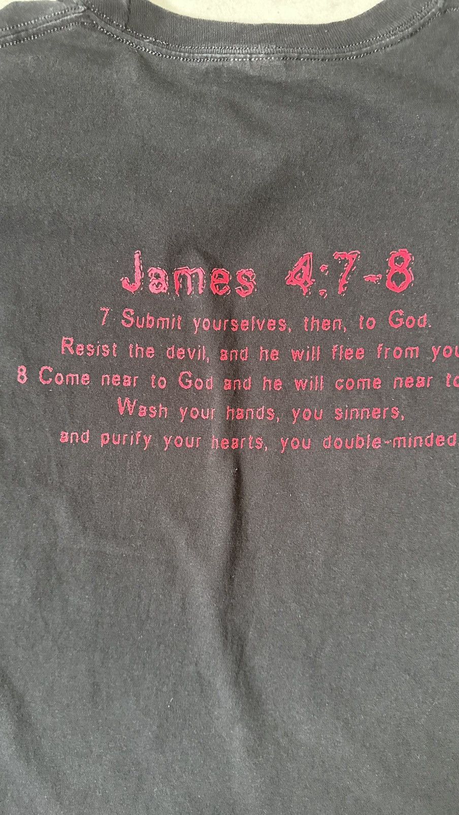 Vintage VINTAGE SUBMIT JAMES RELIGION TEE Size US XL / EU 56 / 4 - 6 Thumbnail