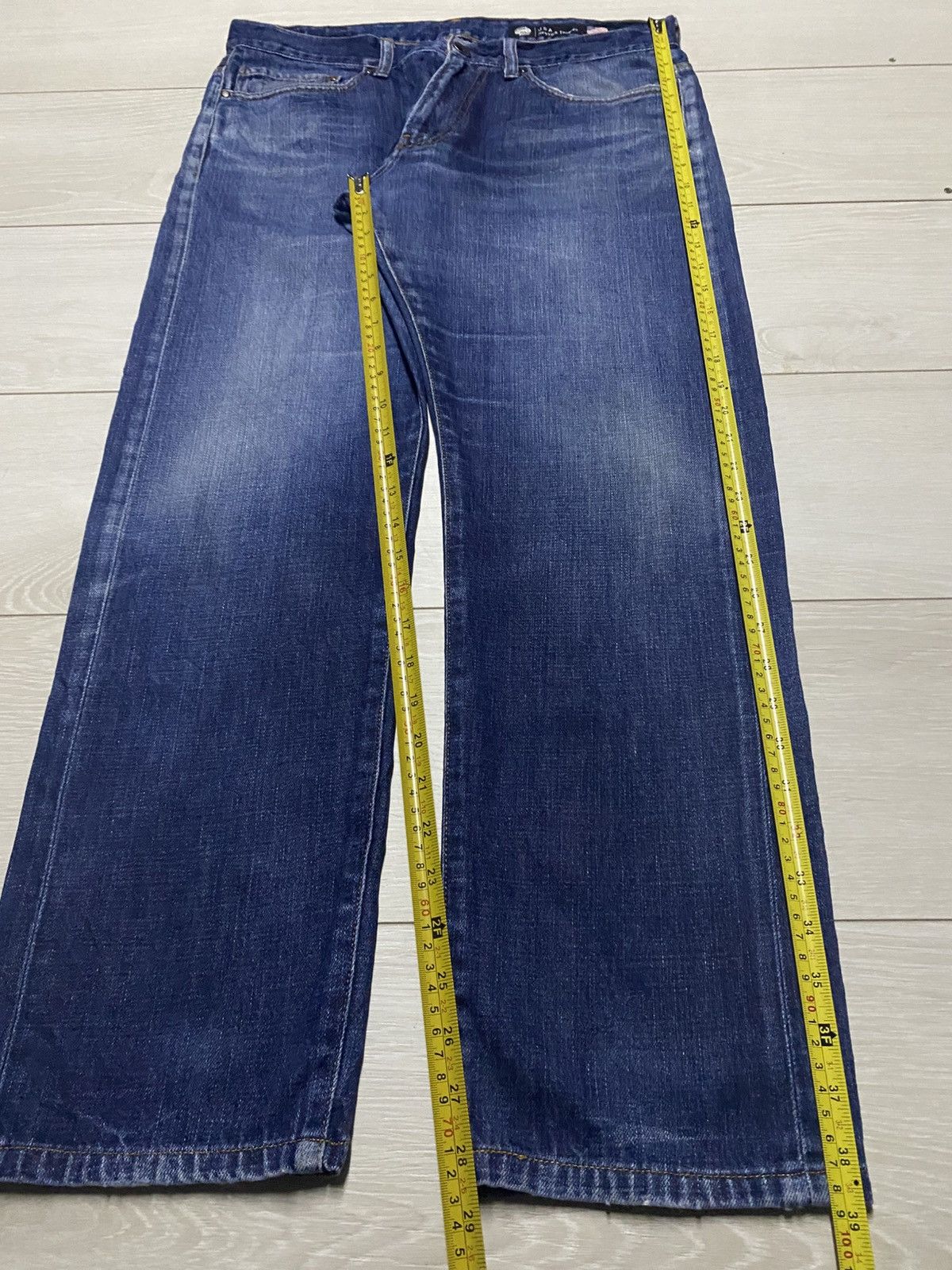 Japanese Brand Vintage Back Number Fade Wash Distressed Jeans Size US 34 / EU 50 - 13 Thumbnail