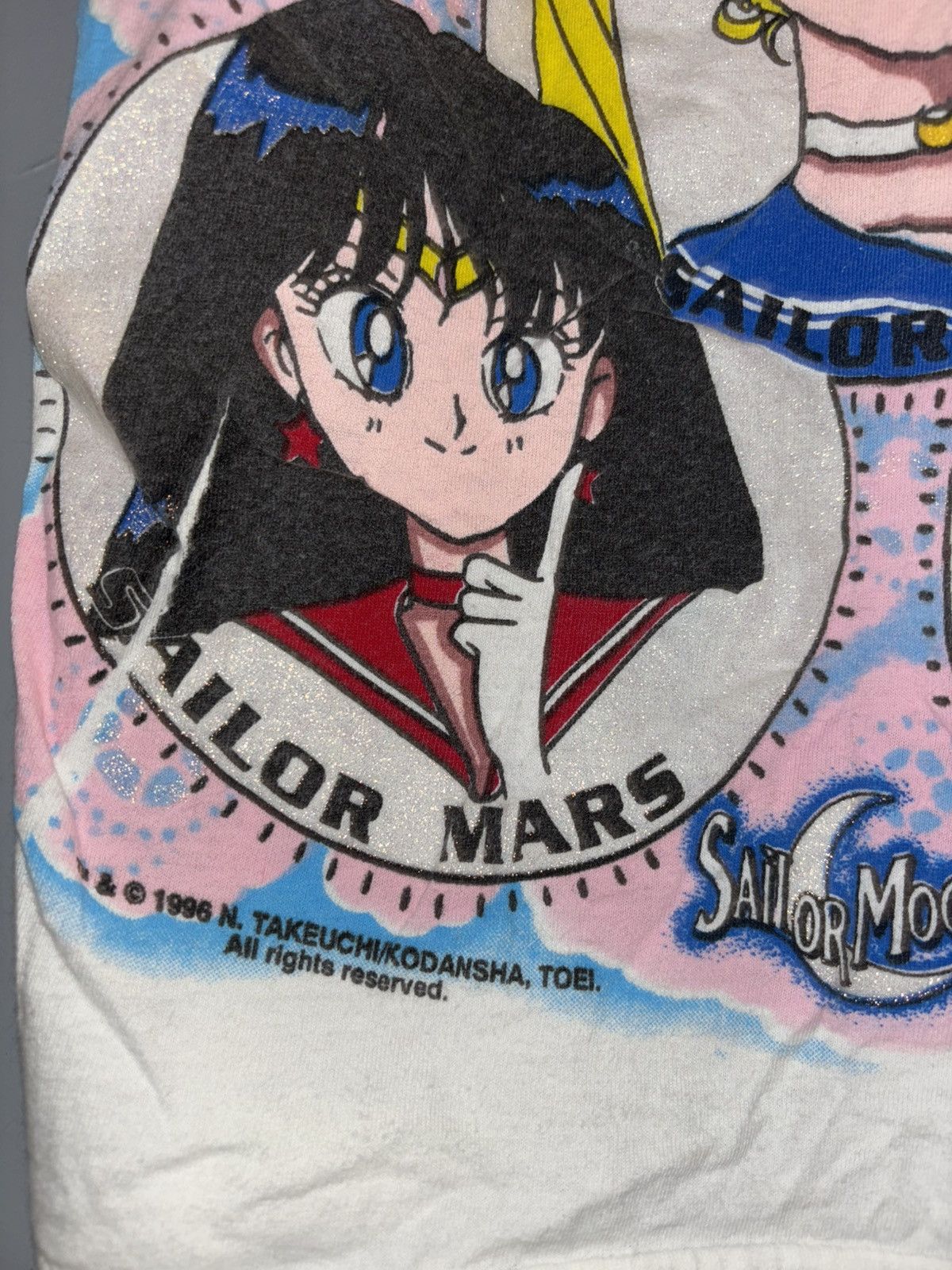 Tultex 1996 Sailor Moon All Over Print (RARE) Size L / US 10 / IT 46 - 7 Thumbnail