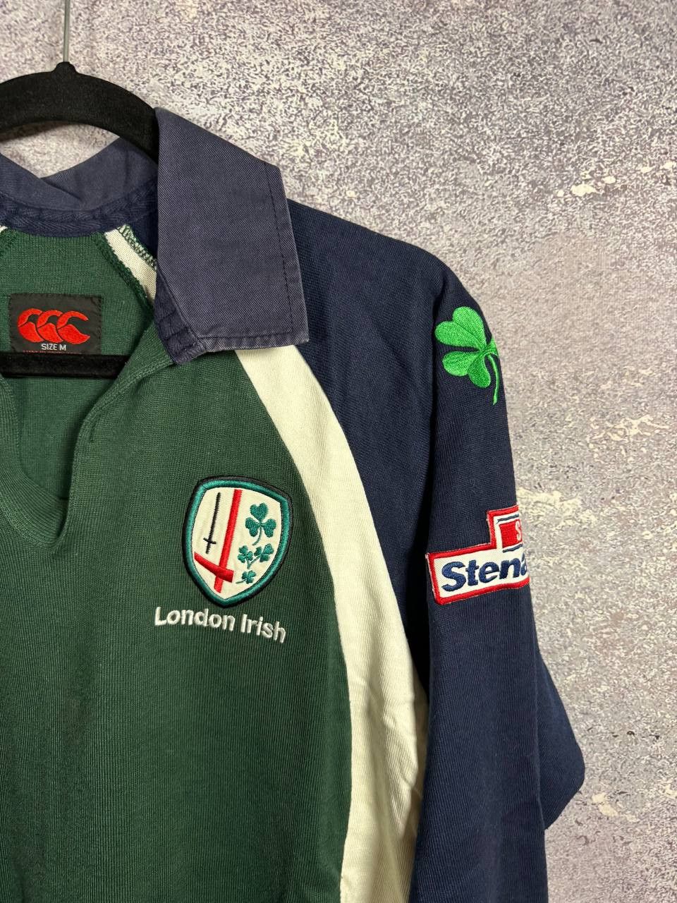 Canterbury of New Zealand Vintage 2003 London Irish Union Canterbury Rugby Jersey Size US M / EU 48-50 / 2 - 7 Thumbnail