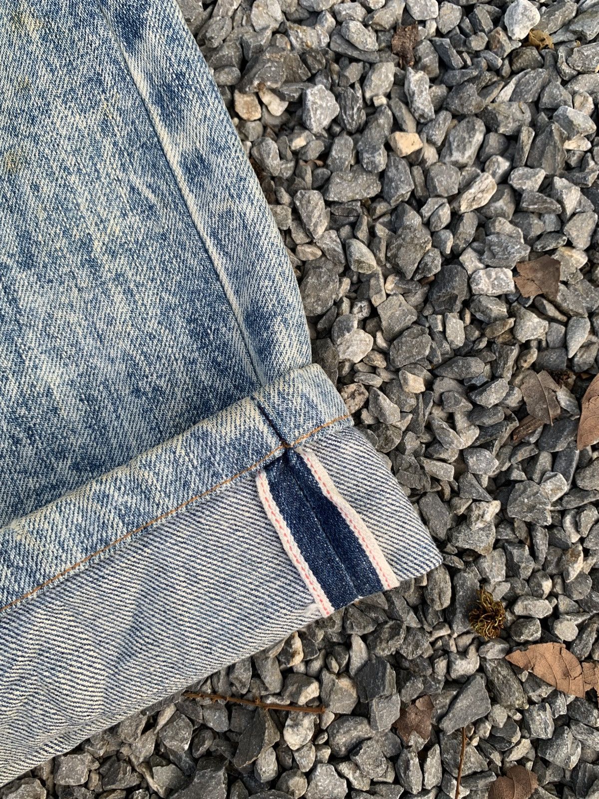Kapital VINTAGE LEVI'S 502X BIG E SELVEDGE ASIDWASH DISTRESSED DENIM Size US 28 / EU 44 - 11 Thumbnail