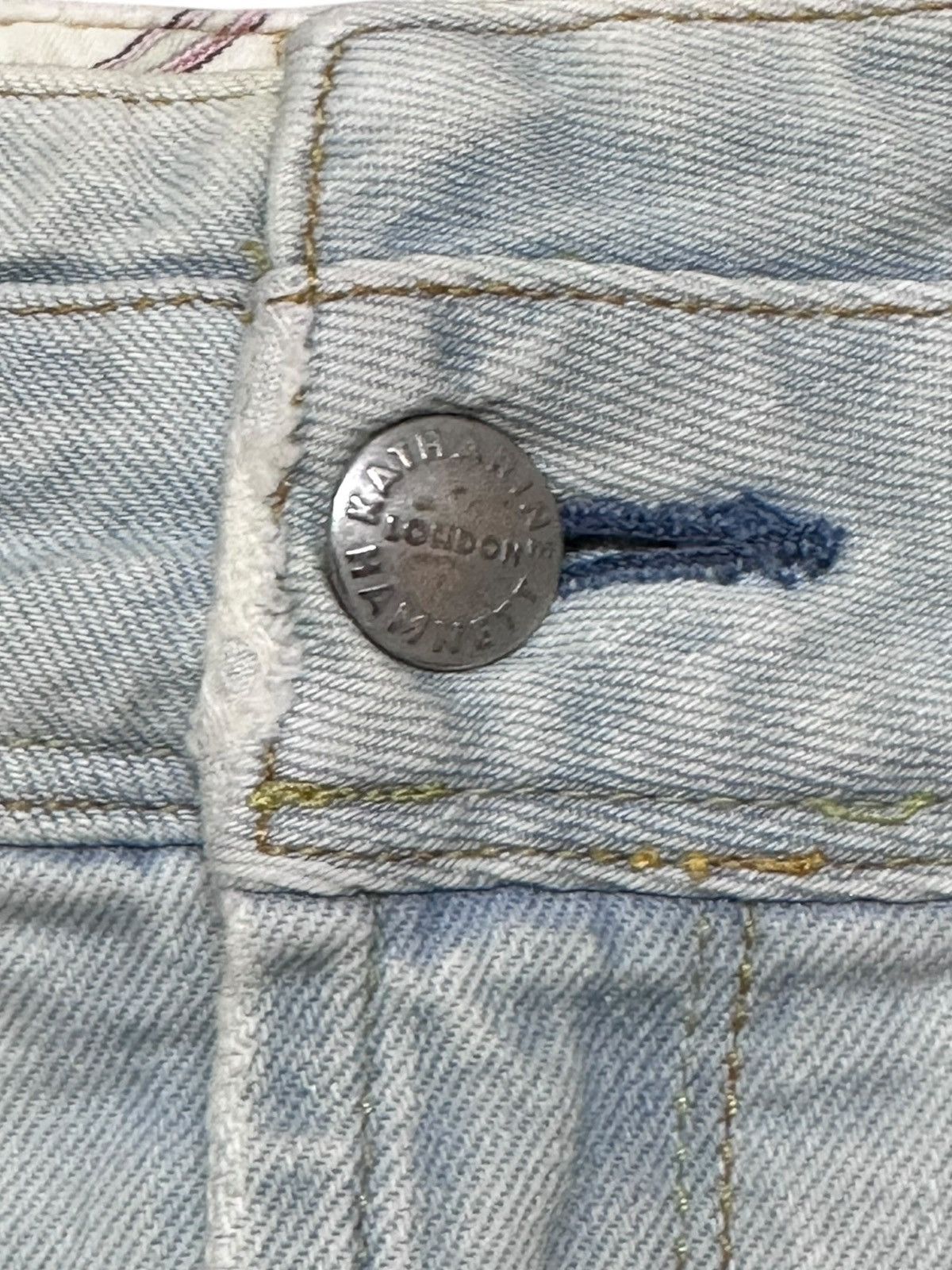 Katharine Hamnett London Vintage Katherine Hamnet London Faded Mini Skirts Size 28" / US 6 / IT 42 - 5 Thumbnail