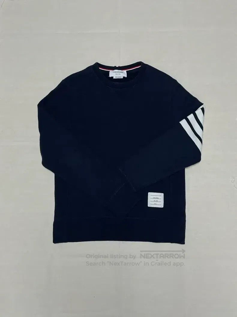 Thom Browne Thom Browne Twill sleeve patch sweatshirt Size US M / EU 48-50 / 2 - 1 Thumbnail