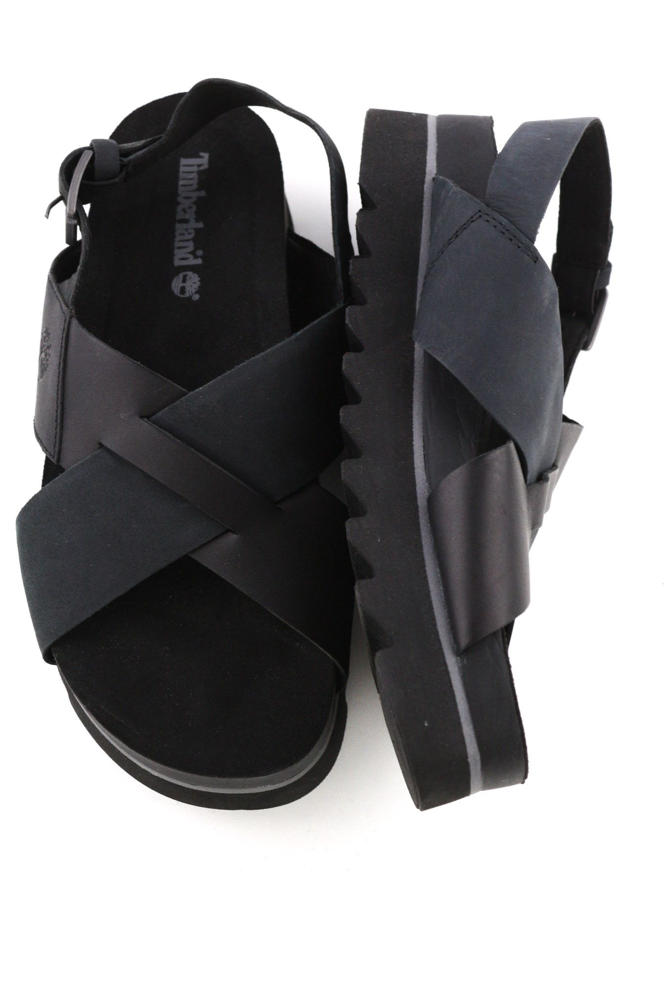 Timberland A23FE-A5734 EU37/38 Black Leather Summer Sandals 81144 Size US 7 / IT 37 - 6 Thumbnail