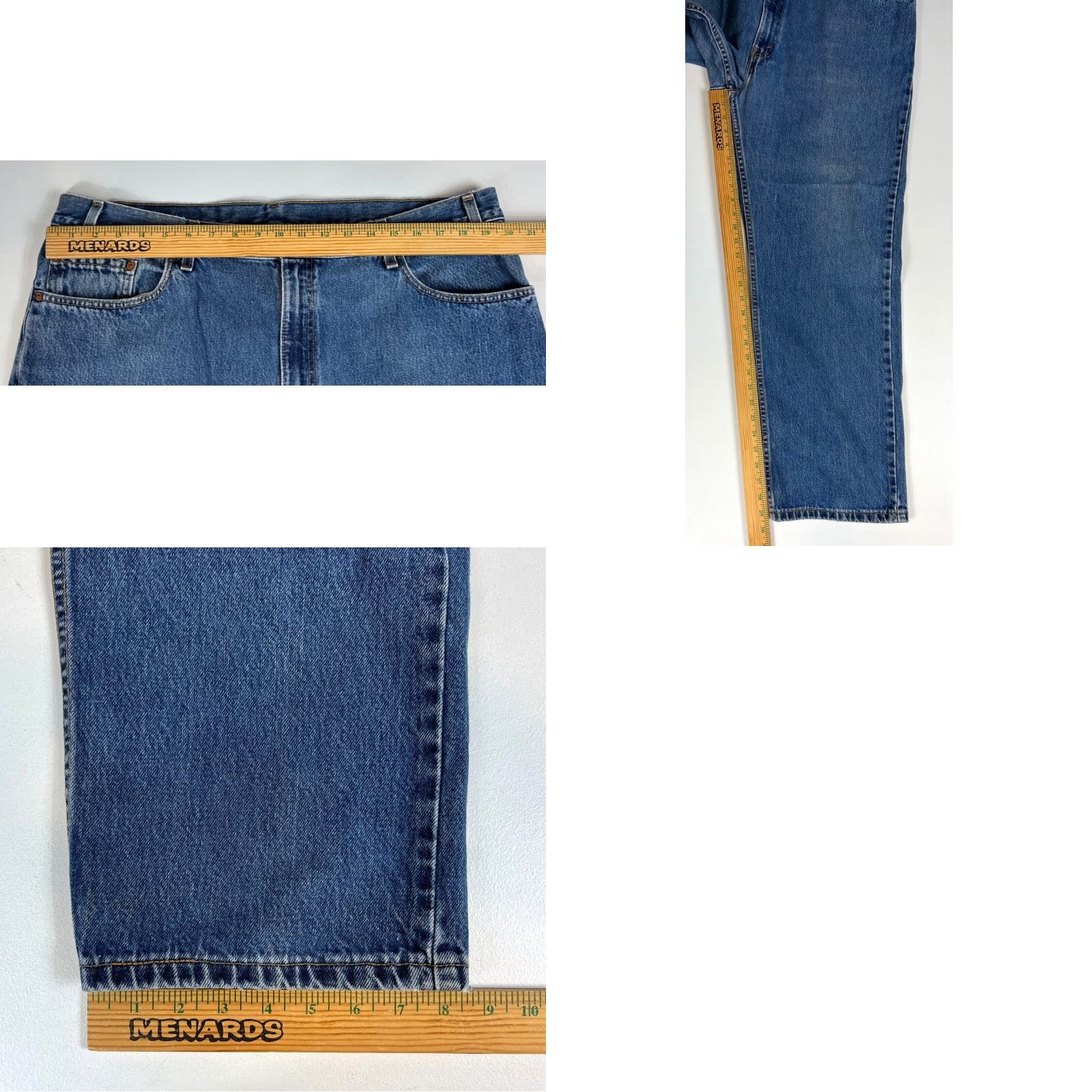 Levi's Levi's 505 Regular Fit Jeans Straight Made in USA Mens Blue 40x29.5 Denim Vintage Jeans for Men Size US 40 / EU 56 - 8 Thumbnail