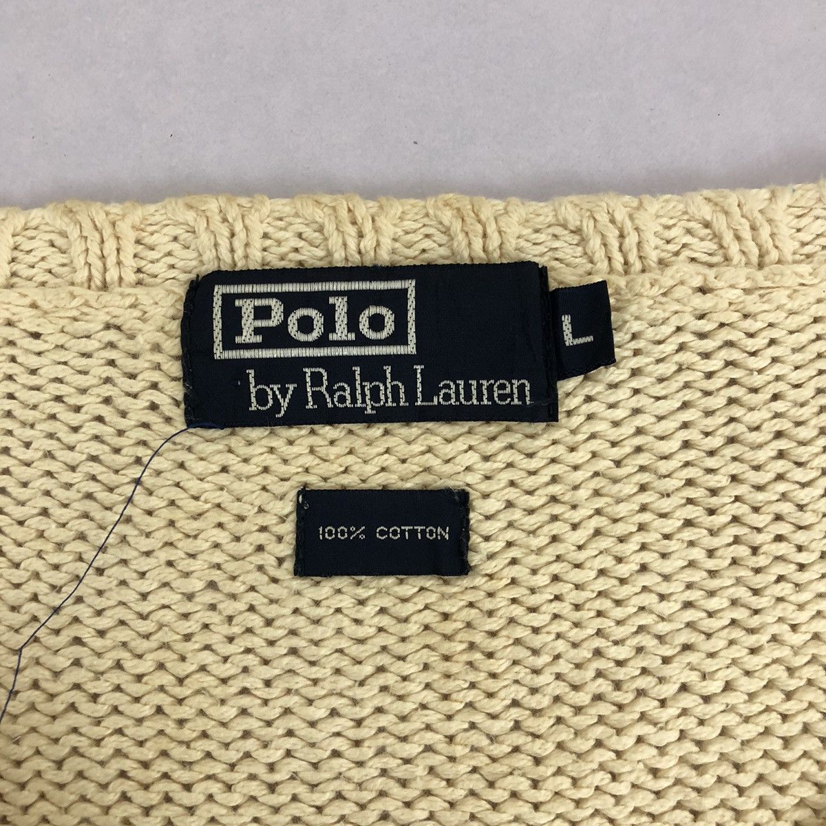 Polo Ralph Lauren POLO RALPH LAUREN V-Neck Knit Sweater Size US L / EU 52-54 / 3 - 6 Thumbnail