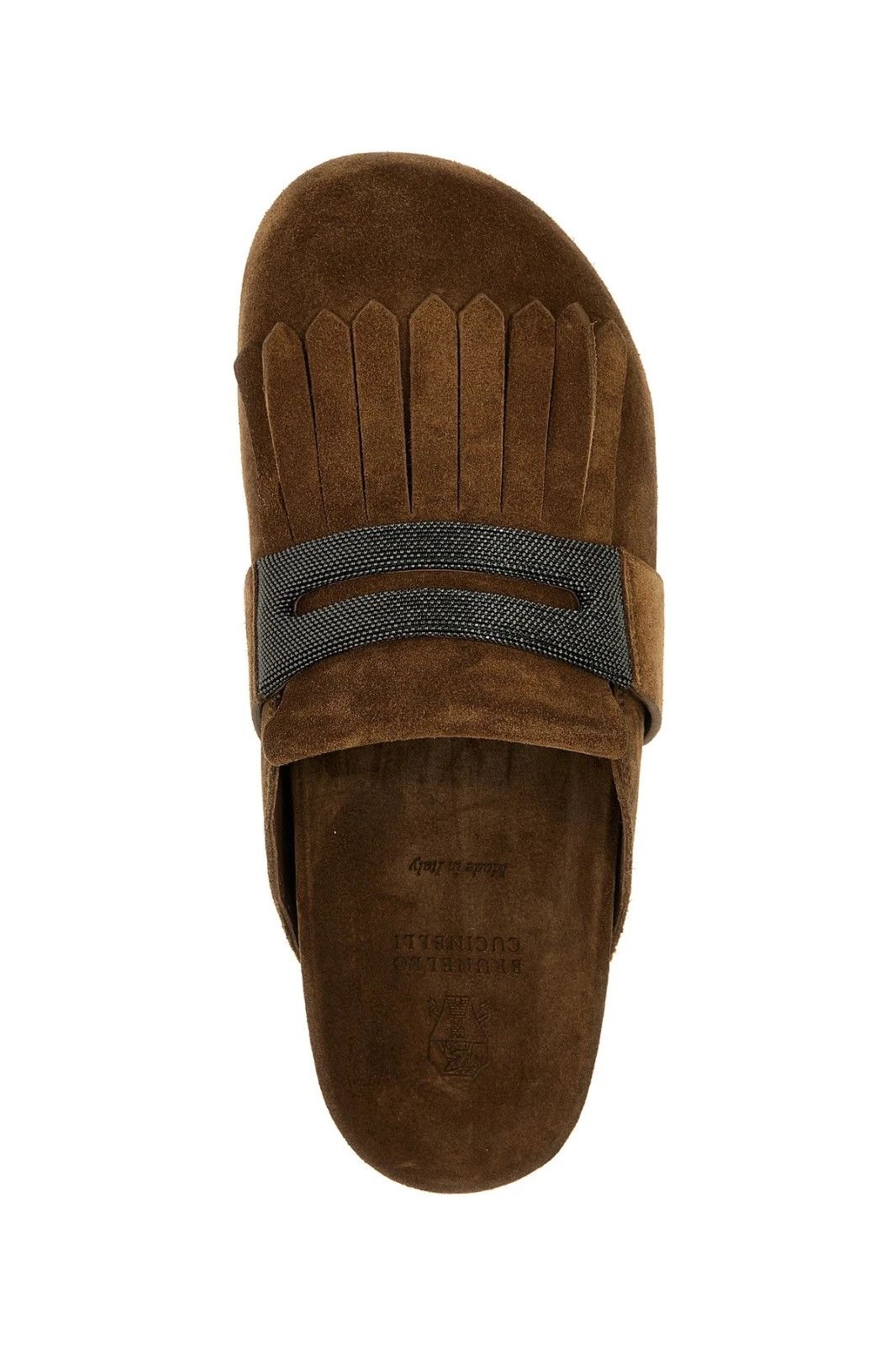 Brunello Cucinelli BRUNELLO CUCINELLI Brown Suede Sabots New & Authentic Size US 6 / IT 36 - 4 Thumbnail