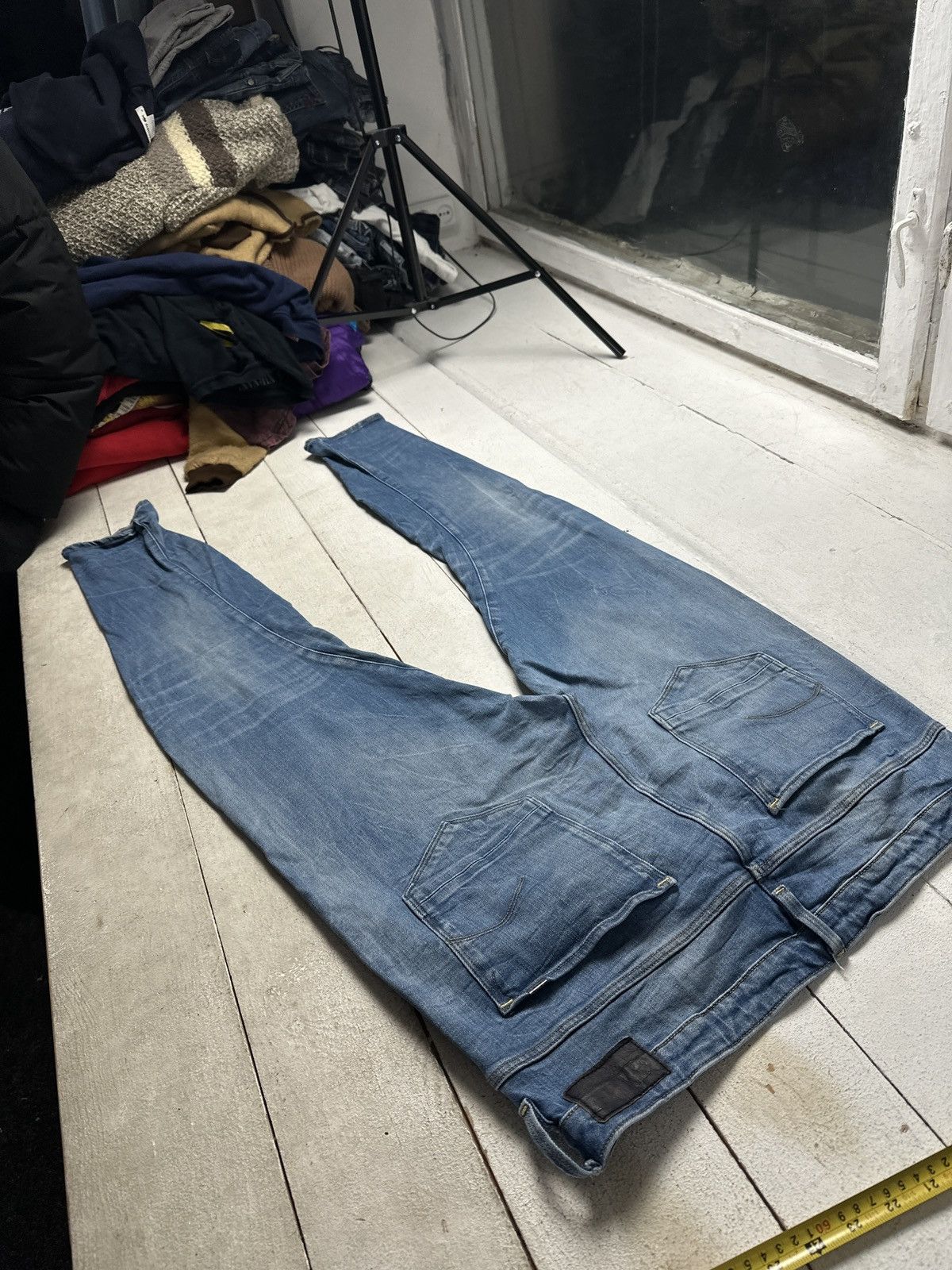 G-Star VNTG🚨G STAR RAW Jeans Washed Distressed Denim y2k Size 34" / US 12 / IT 48 - 10 Thumbnail