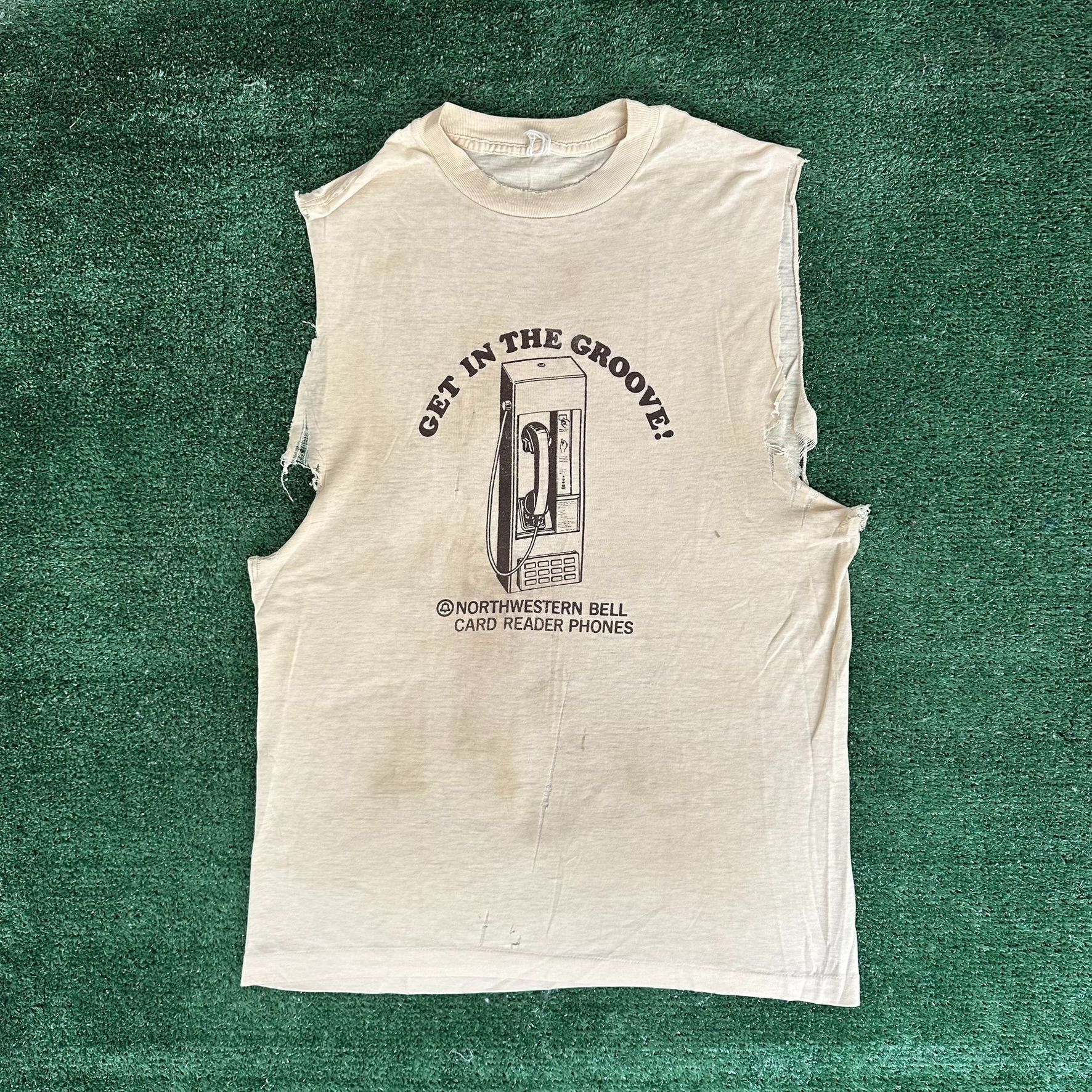 Vintage Vintage 80s Northwestern Bell Muscle Shirt Tank Payphone Sin Size US M / EU 48-50 / 2 - 1 Thumbnail