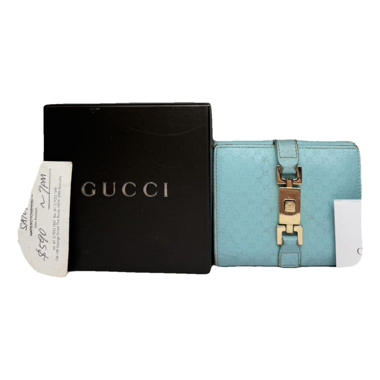 Gucci Zumi Turquoise Leather Wallet Size ONE SIZE - 1 Thumbnail