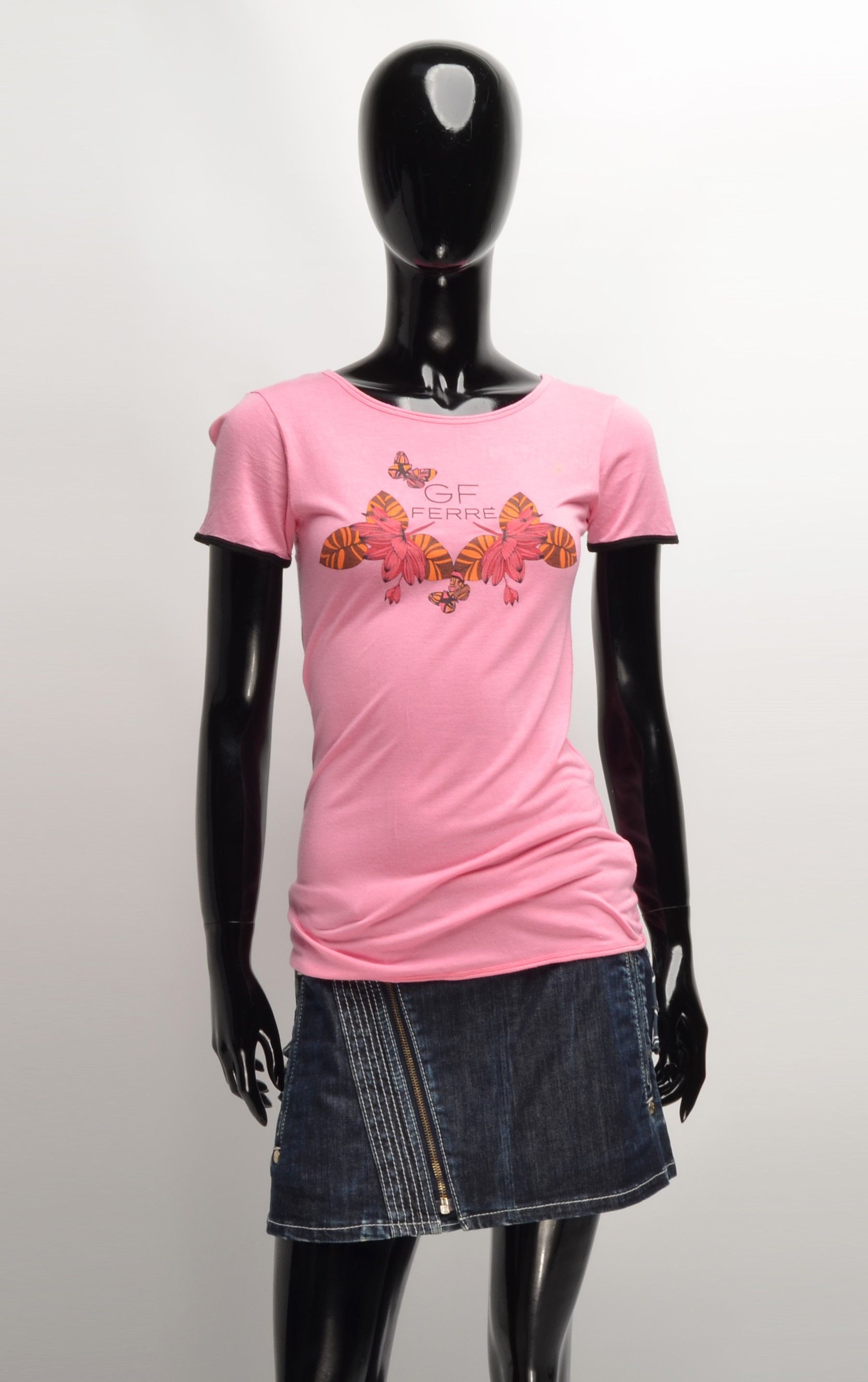 Gianfranco Ferre Beachwear Vintage Y2K Butterfly Print Top