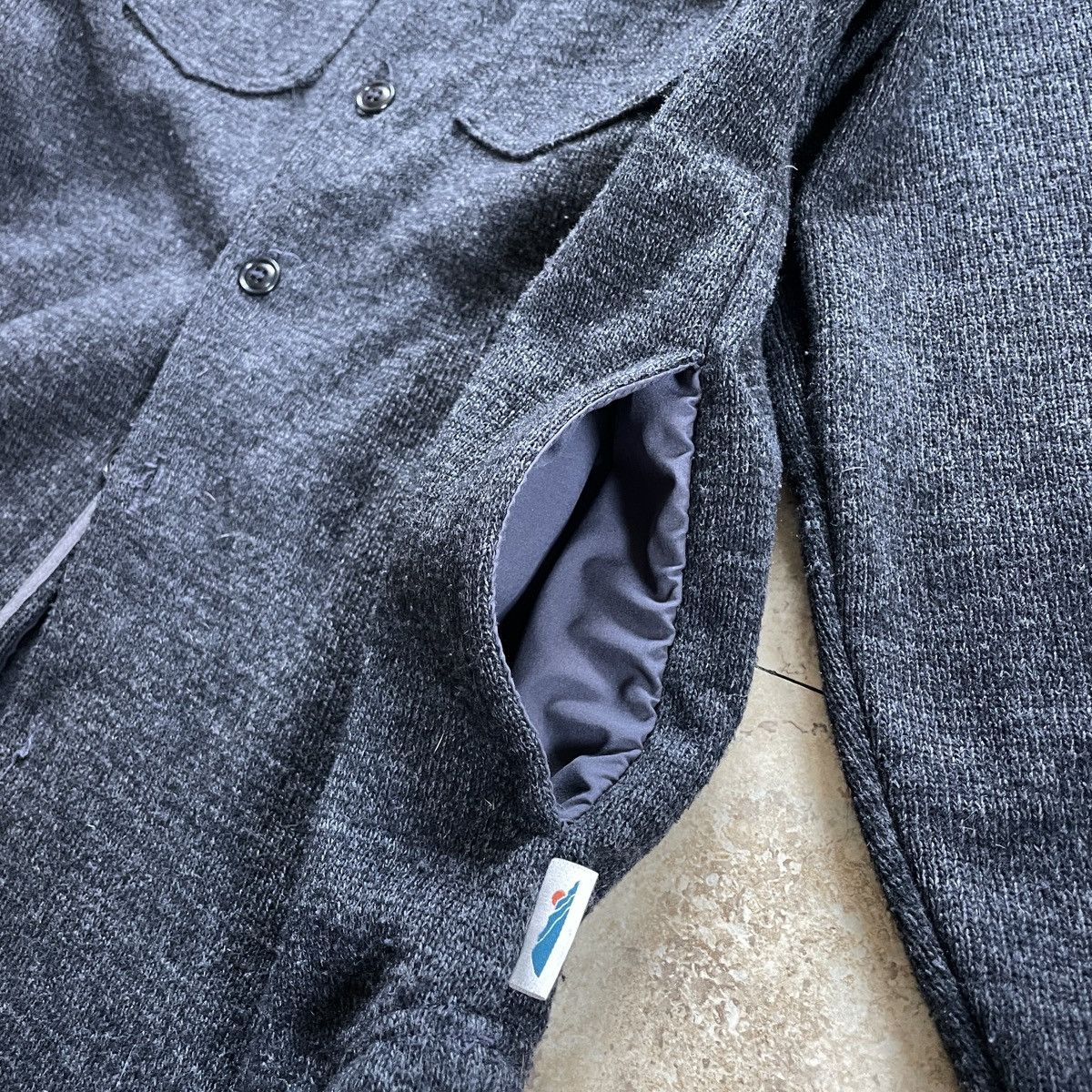 Edgevale Edgevale dark gray wool blend shirt jacket Size US M / EU 48-50 / 2 - 6 Thumbnail