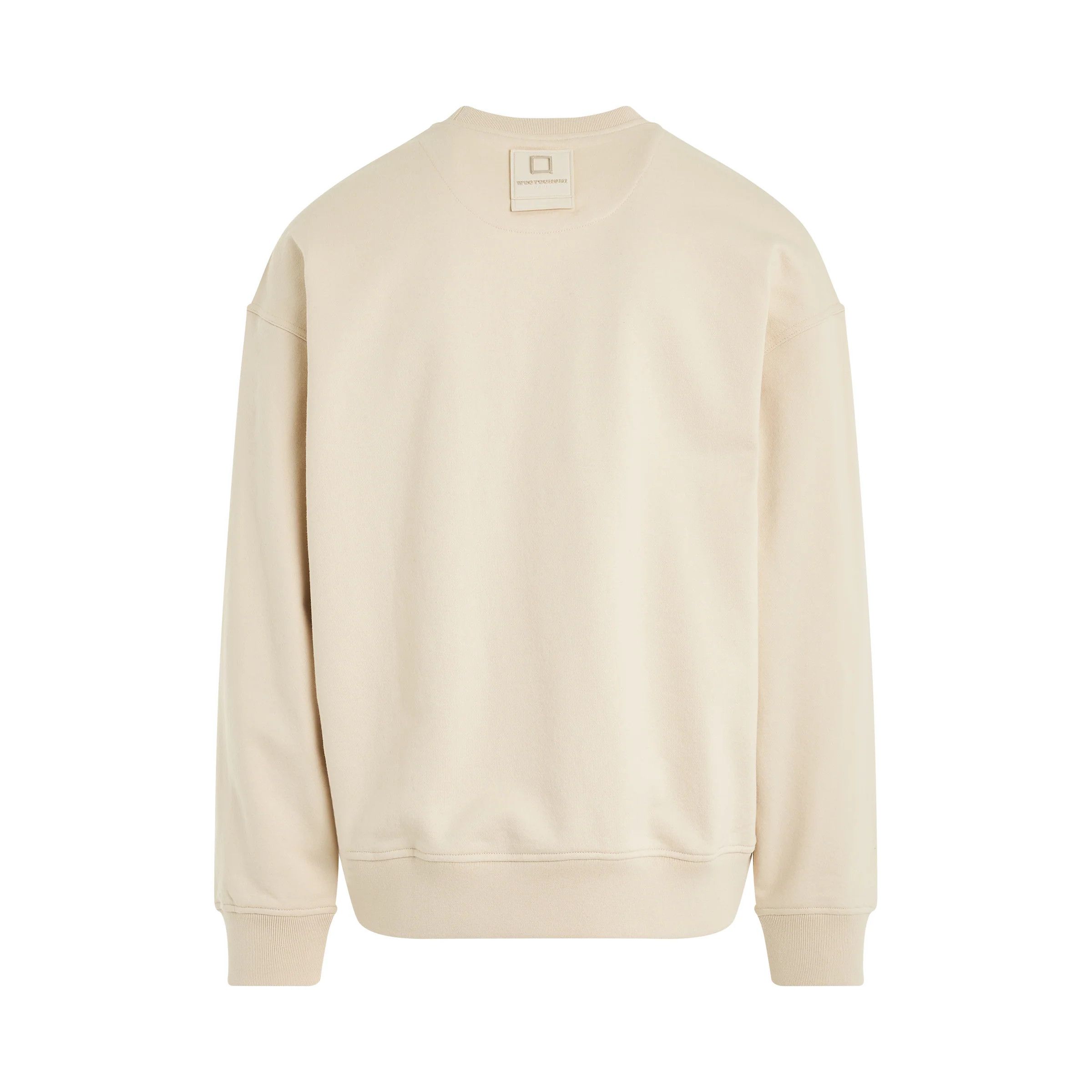 Wooyoungmi o1mris0824 Patch Sweatshirt in Ivory Size US L / EU 52-54 / 3 - 4 Thumbnail