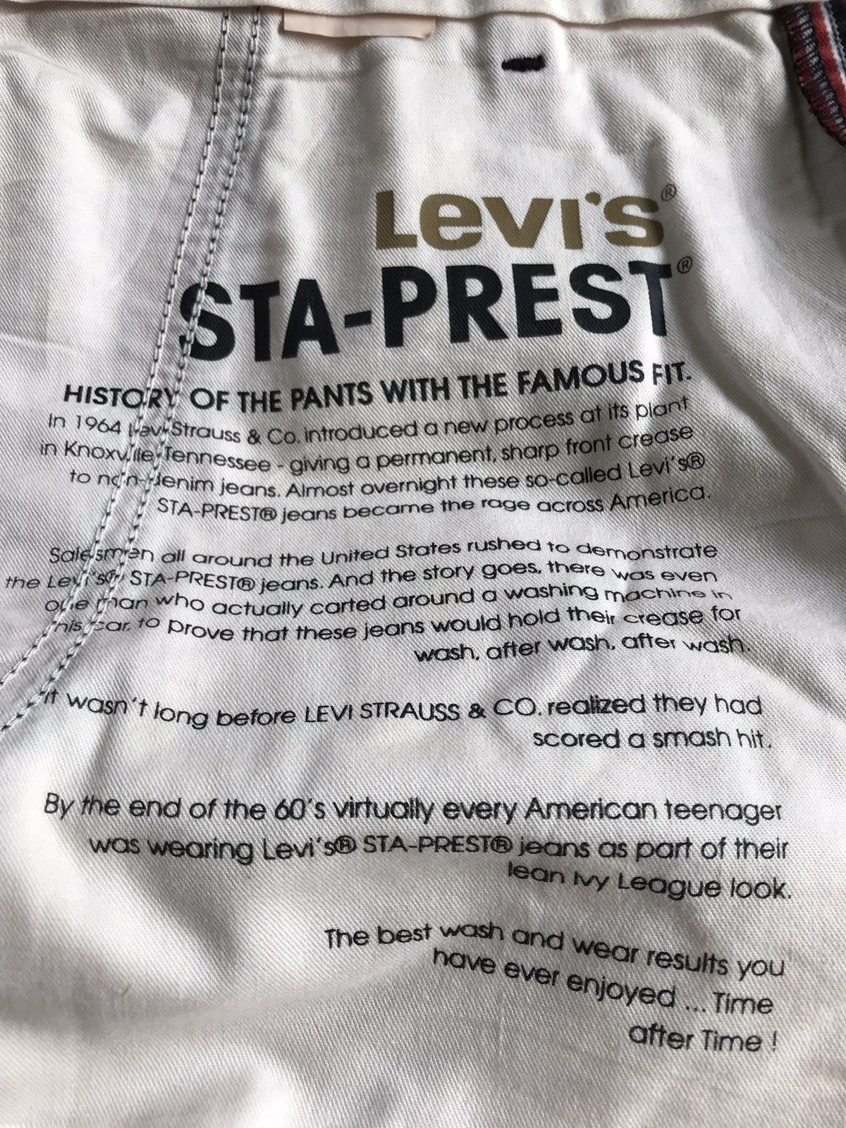 Japanese Brand × Levi's × Vintage LEVI’S STA-PREST 3 quarter Pant Size US 33 - 5 Thumbnail