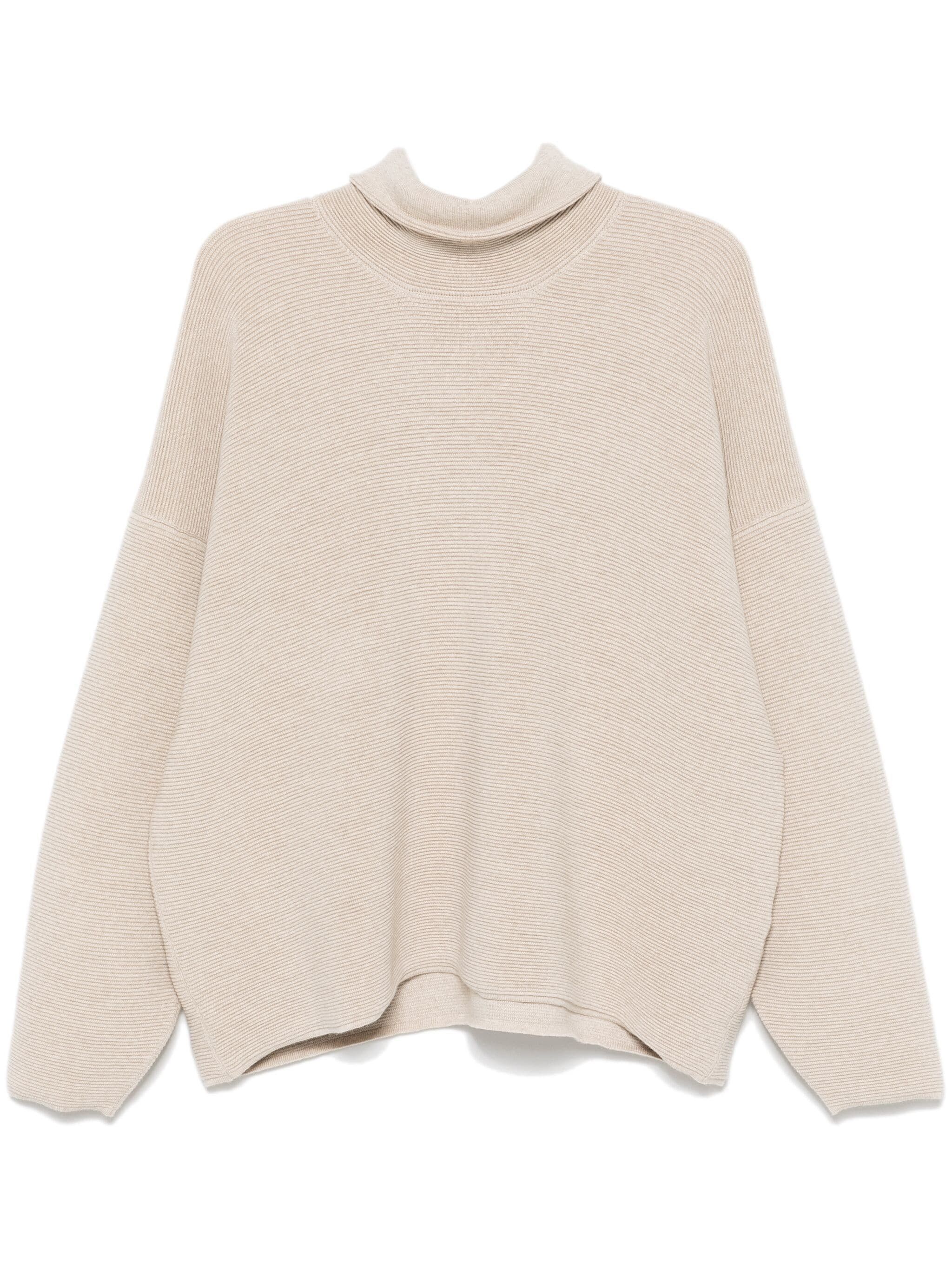 Fear of God o1s22i1n1024 High-Neck Ottoman Pullover Sweater in Beige Size US L / EU 52-54 / 3 - 1 Thumbnail