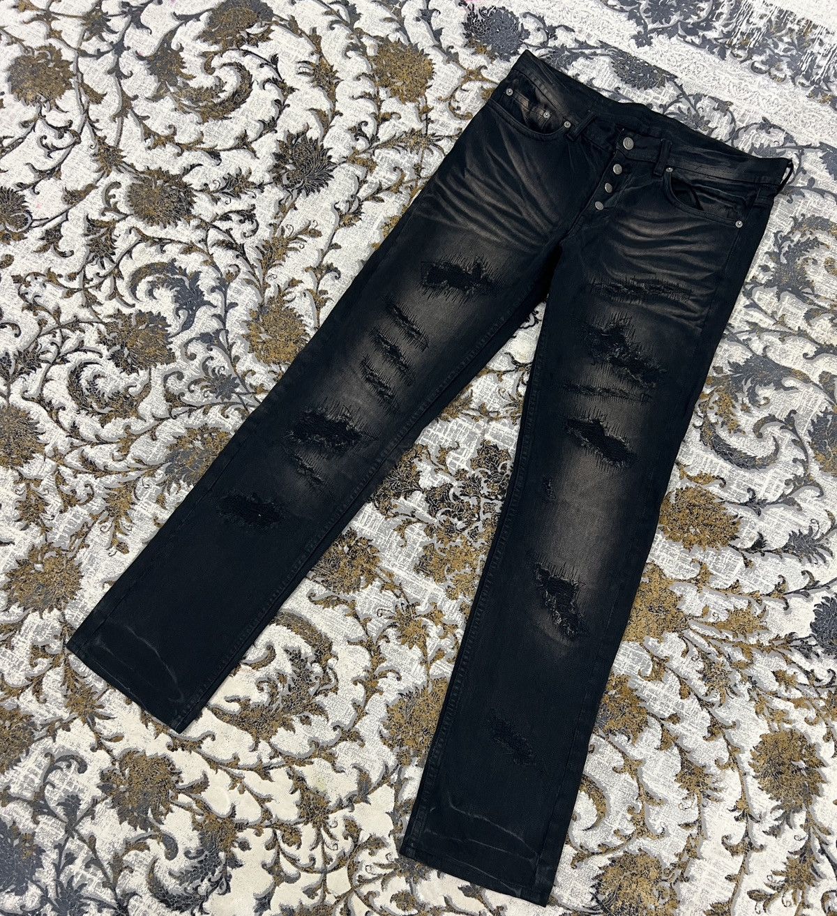 Tornado Mart TORNADO MART JAPANESE BRAND DISTRESSED DENIM Size US 33 - 4 Thumbnail