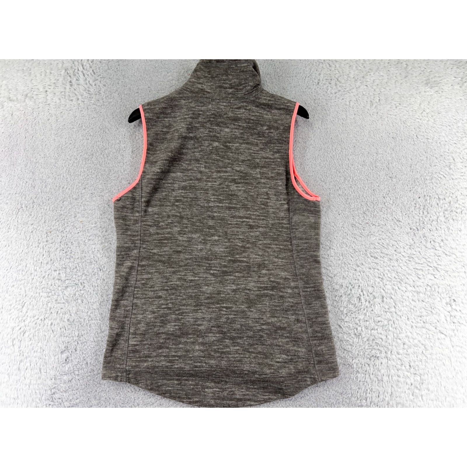 Old Navy Old Navy Vest Womens Medium Gray Full Zip Polyester Fleece Mock Neck Size M / US 6-8 / IT 42-44 - 2 Thumbnail