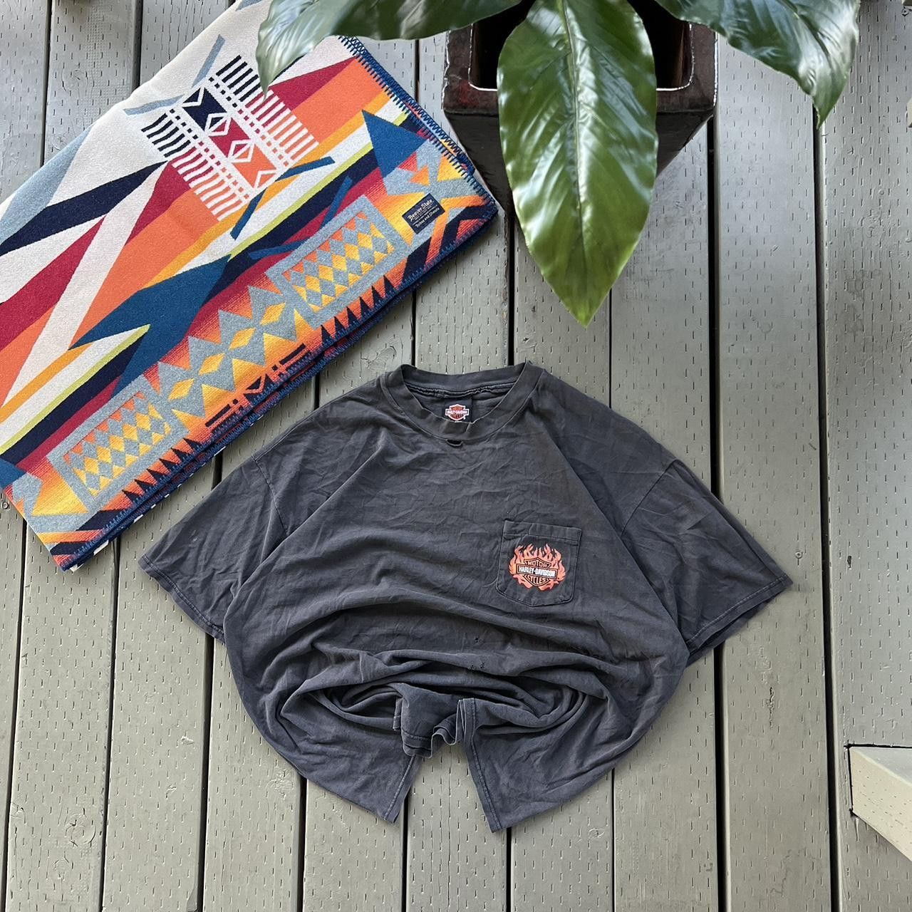 Harley Davidson Vintage 90s Harley Davidson Crocodile Tampa Florida T Shirt Size US XL / EU 56 / 4 - 2 Thumbnail
