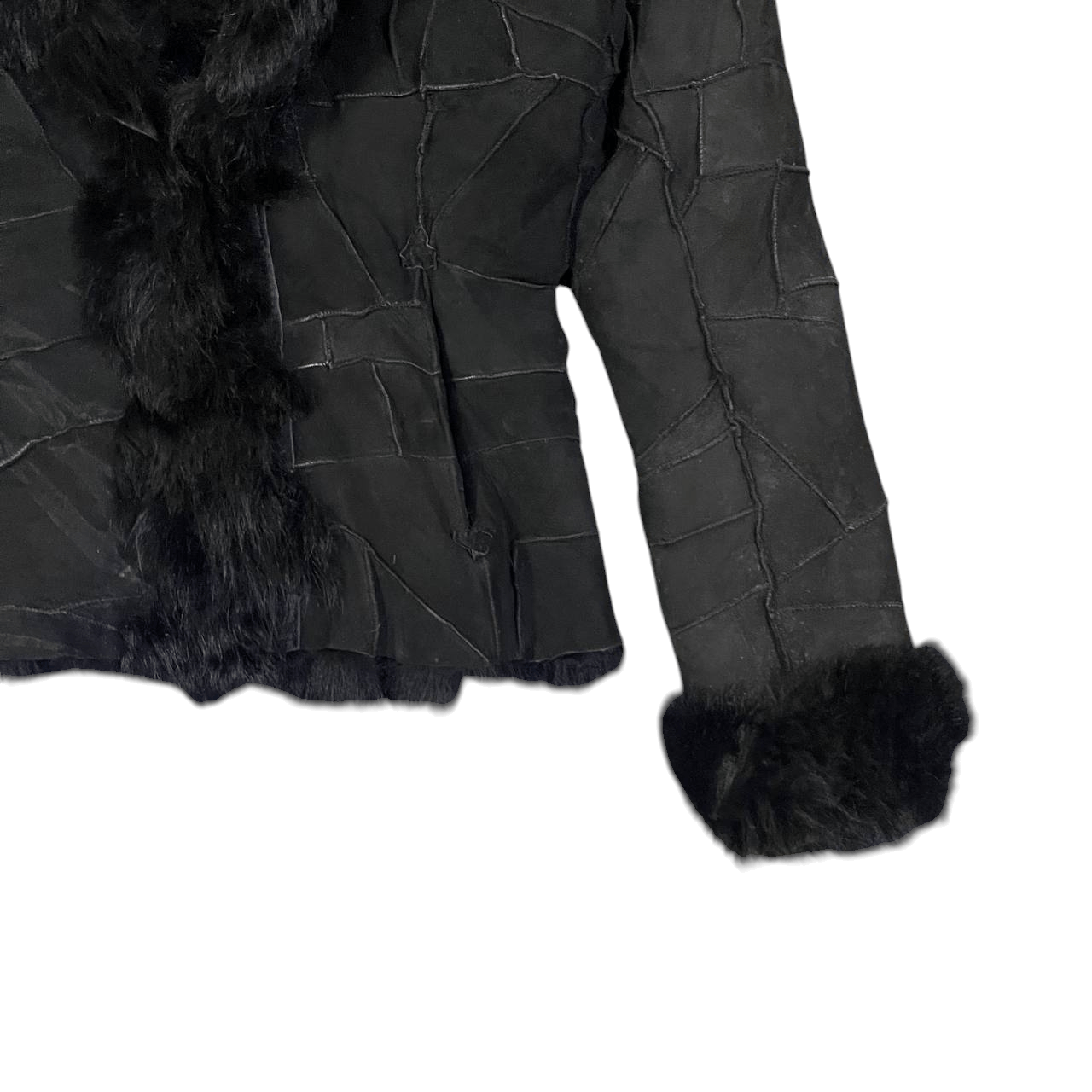 Issey Miyake Issey Miyake Inspired Patchwork Leather Fur Jacket Size M / US 6-8 / IT 42-44 - 4 Thumbnail