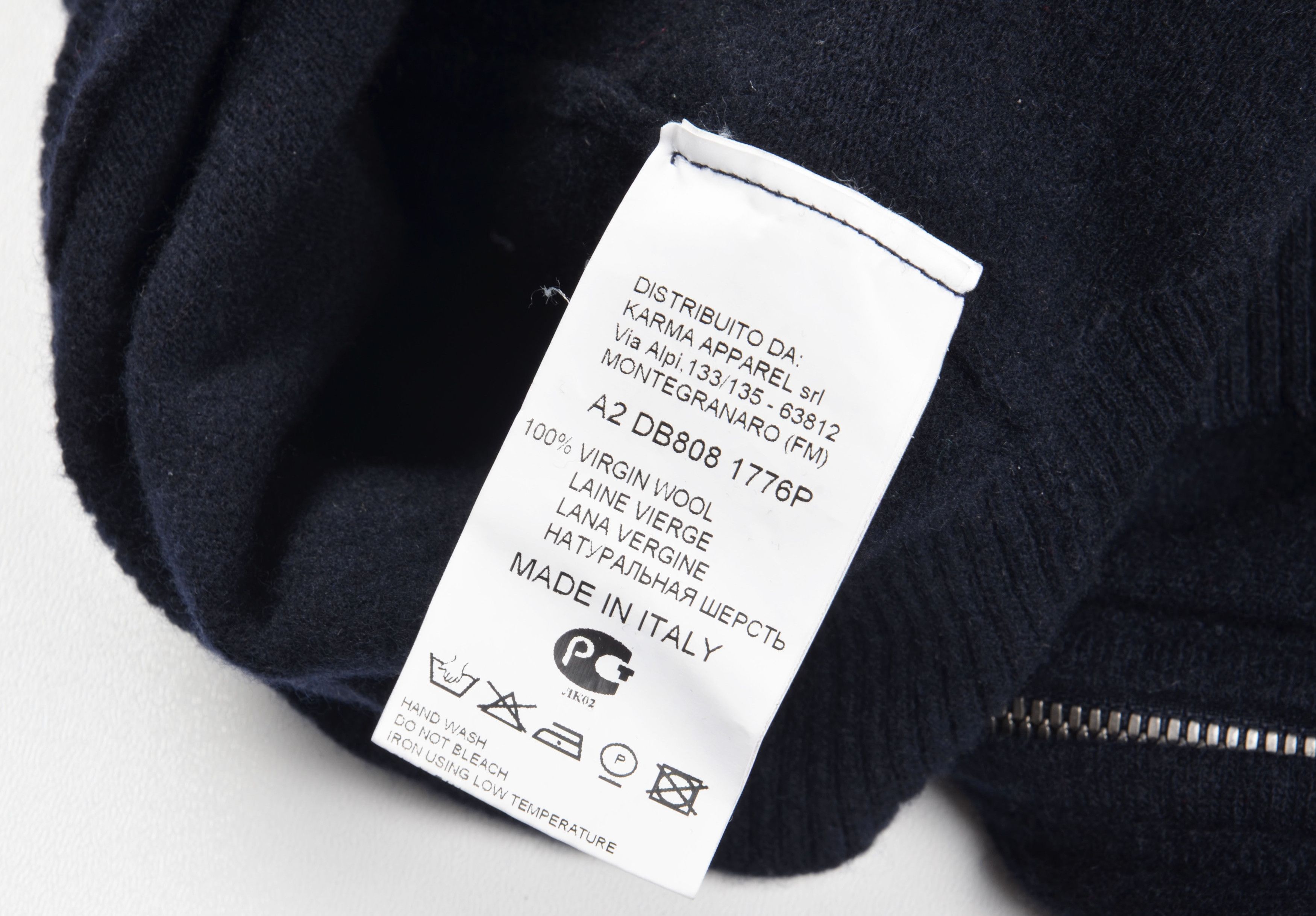 Dirk Bikkembergs Dirk Bikkembergs Sport Couture Wool Knit Full Zip Sweater Size US L / EU 52-54 / 3 - 6 Thumbnail
