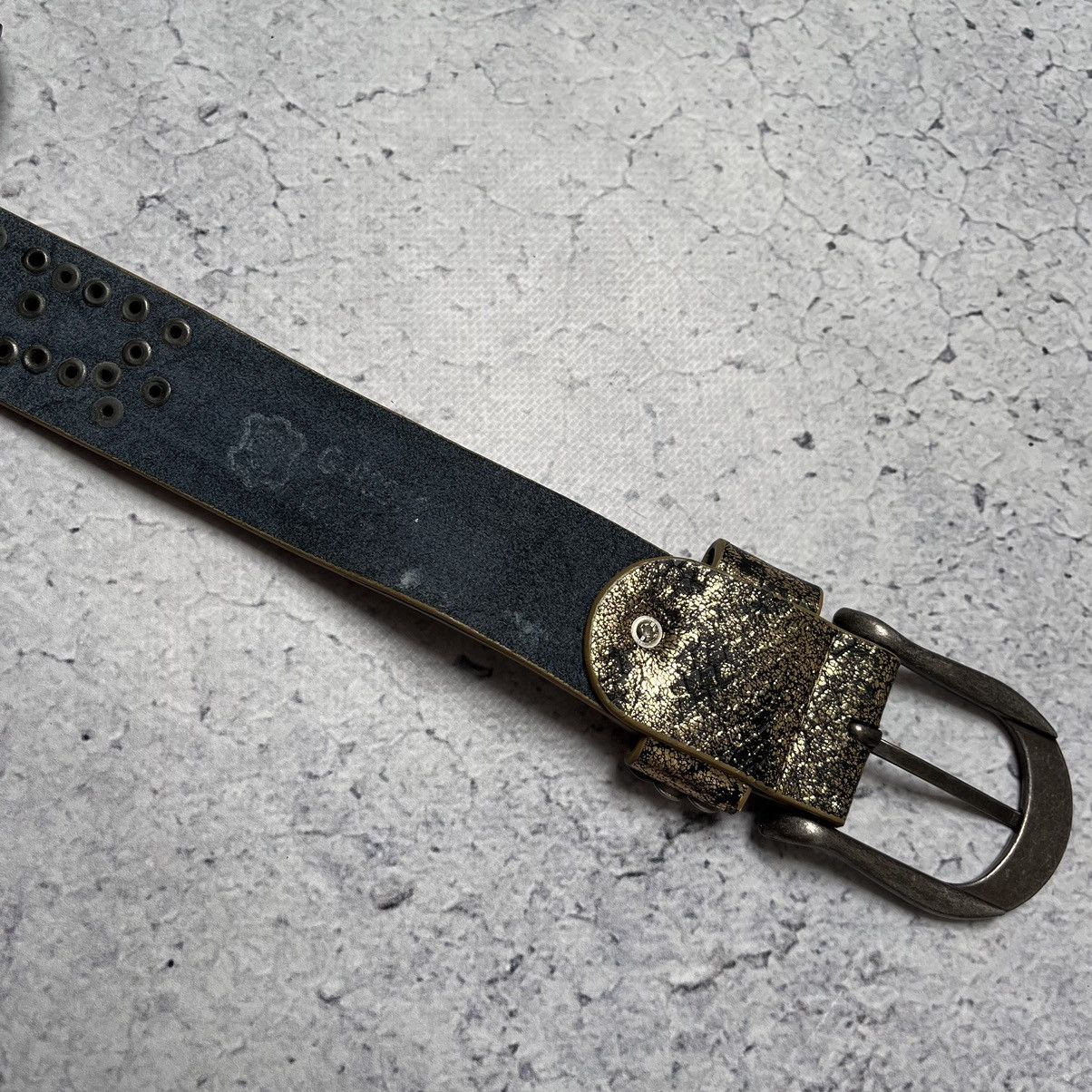 Vintage Vintage Leather Belt Crystals Avant Garde Size ONE SIZE - 5 Thumbnail