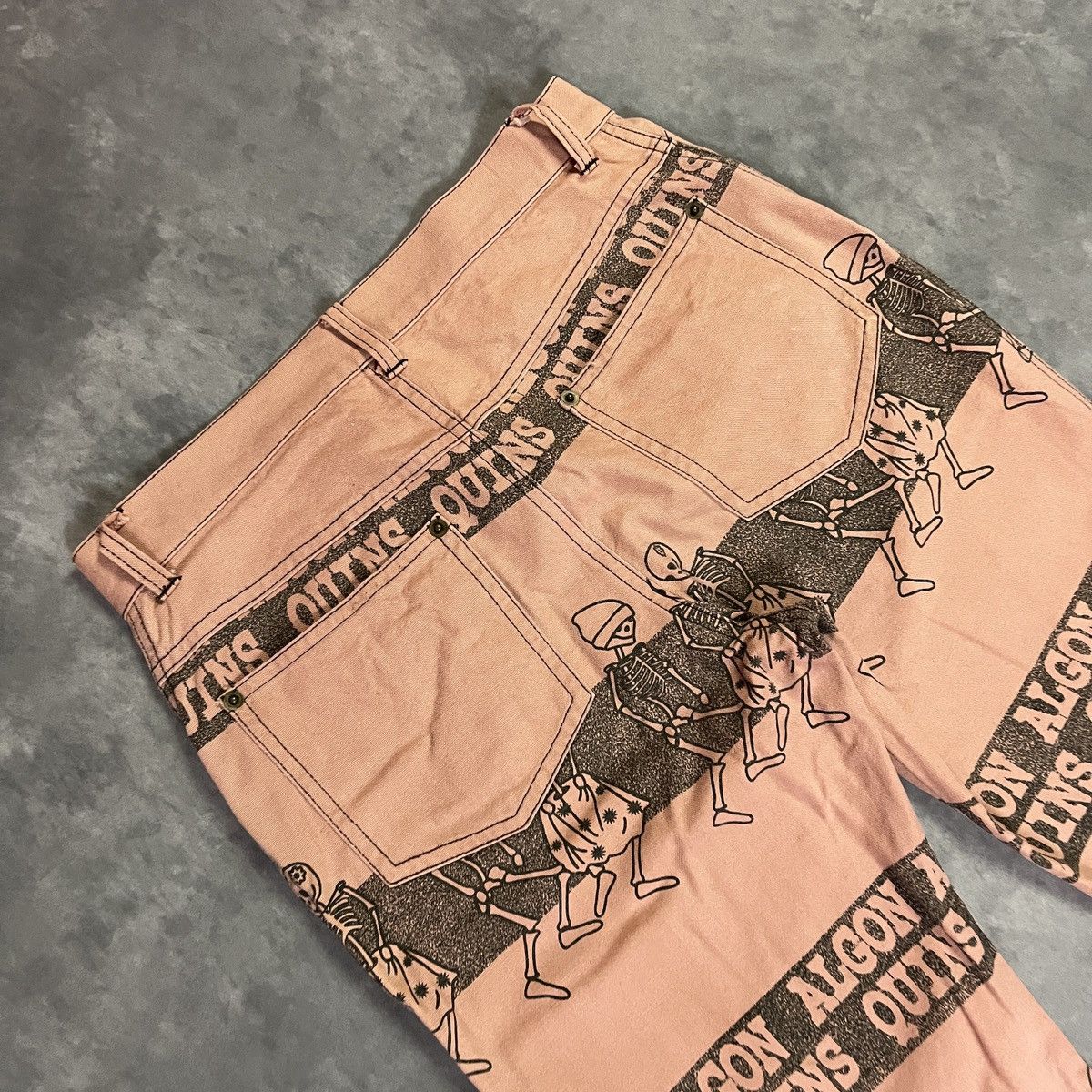 Hysteric Glamour Rare Algonquins Japanese Punk Skeleton Graphic Flare Pants Size US 27 - 9 Thumbnail