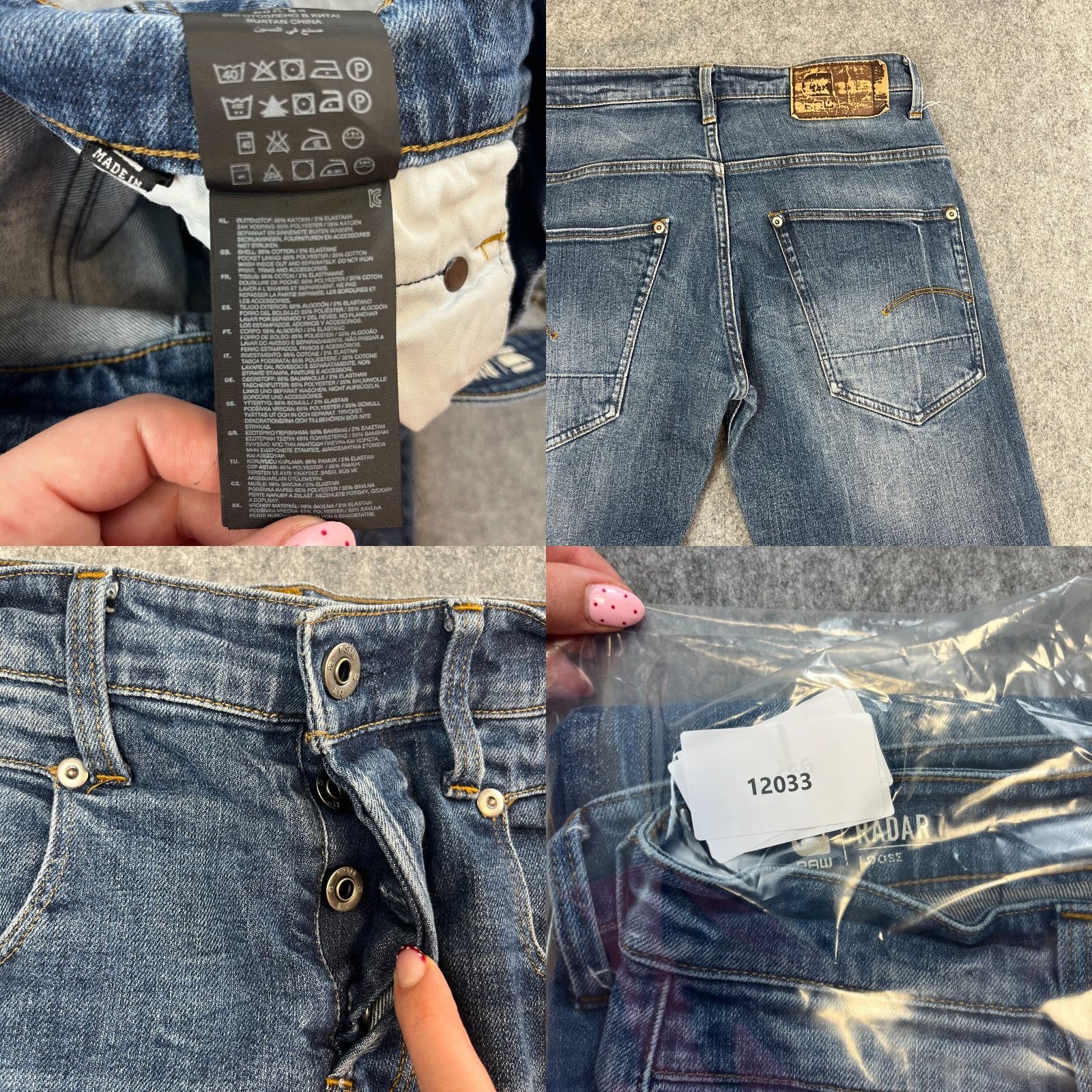 G-Star G-Star Jeans Regular Straight 30 32 Medium Wash Blue Whiskers Fades Radar Mens Jeans Regular 30in 32in Blue Size US 30 / EU 46 - 8 Thumbnail
