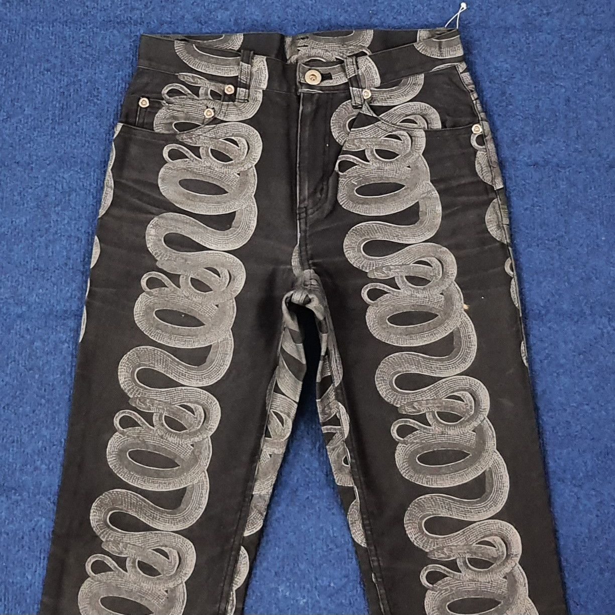 Hysteric Glamour Vintage Hysterics Snake Loop Denim Jeans C265N11 Size 25" / US 0 / IT 36 - 2 Thumbnail