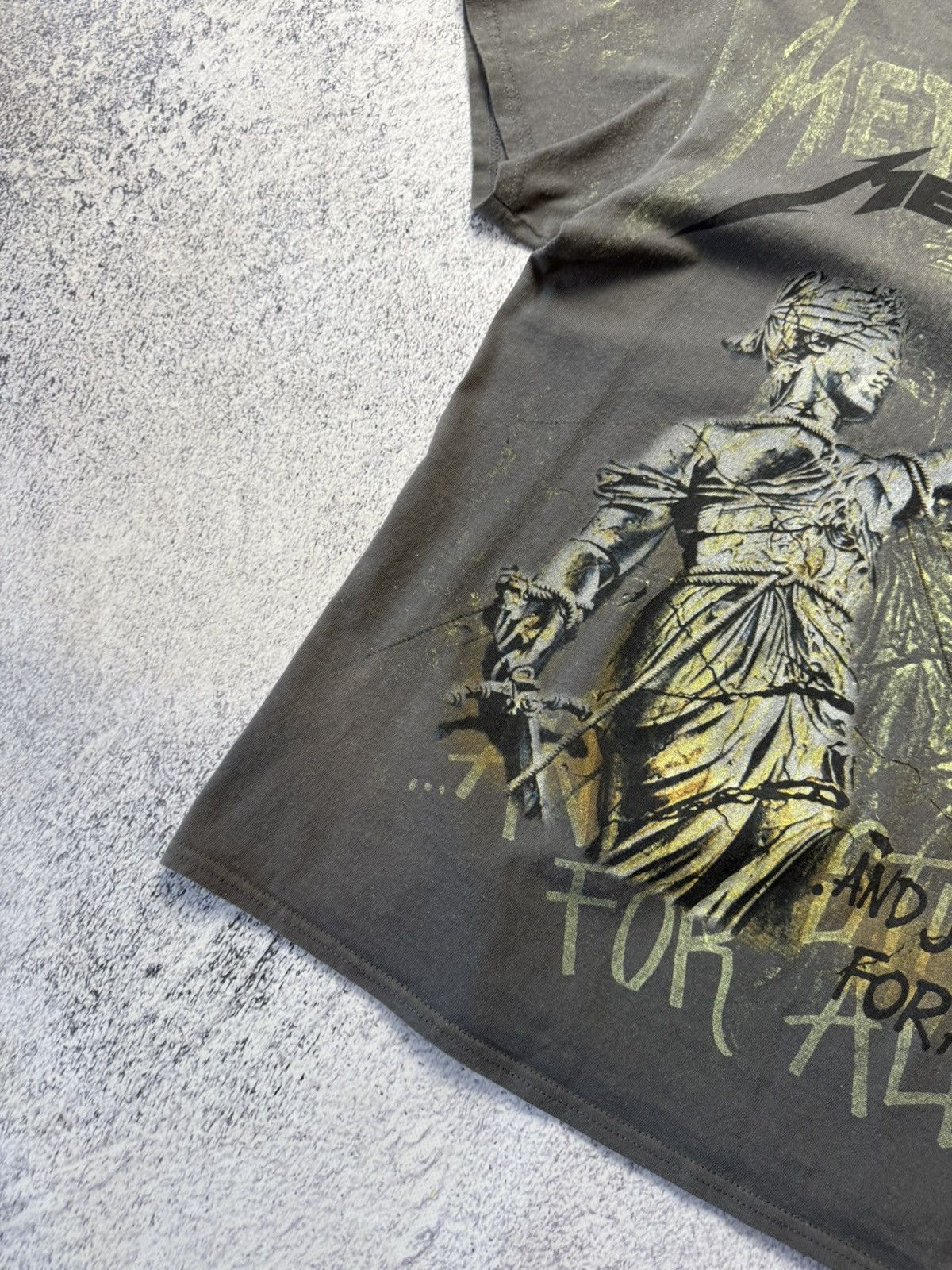 Metallica Metallica And Justice For All Vintage Rock Band Overprinted Size US S / EU 44-46 / 1 - 12 Thumbnail