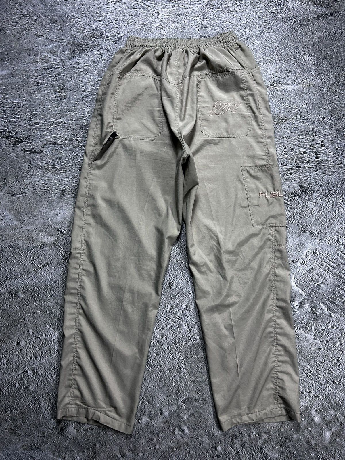 Fubu × Vintage 90s FuBu vintage beige parachute cargo pants Size US 32 / EU 48 - 1 Thumbnail