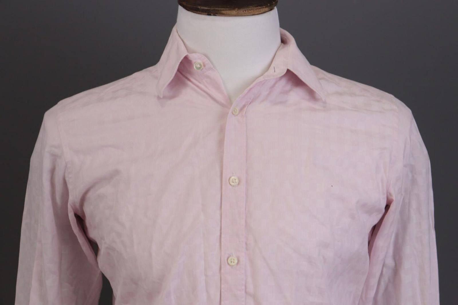 Designer Balmain Paris Pink Printed Button Down Shirt Size S Size US S / EU 44-46 / 1 - 3 Thumbnail