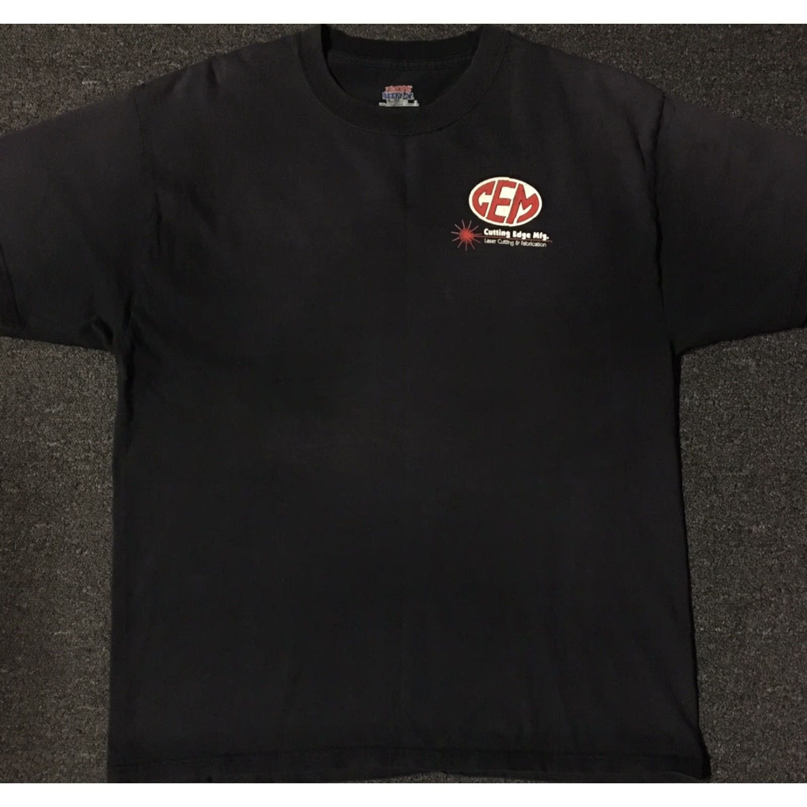 Thrasher VINTAGE We Have A Frickin Laser Beam Construction Shirt L Thrashed Black Mens Short Sleeve T-Shirt Grunge Skate 80s 90s Funny Joke Size US L / EU 52-54 / 3 - 2 Thumbnail