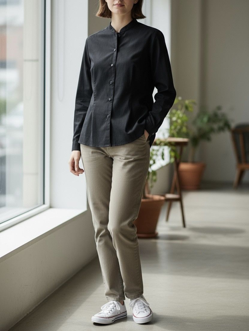 Yohji Yamamoto Vintage yohji yamamoto y’s bis collarless button up shirt Size US S / EU 44-46 / 1 - 2 Thumbnail