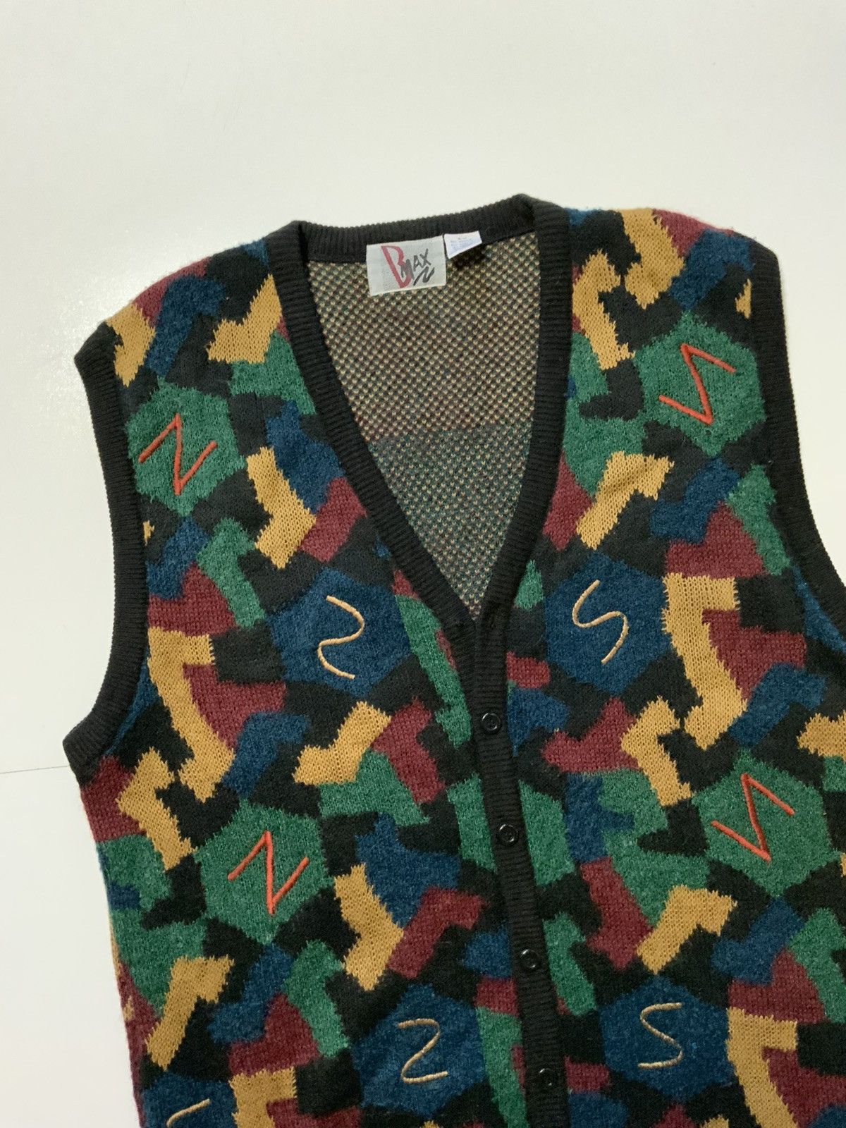 Vintage VTG BMAX Chimayo Mohair Wool Knit Cardigan Sweater Vest Size US M / EU 48-50 / 2 - 3 Thumbnail