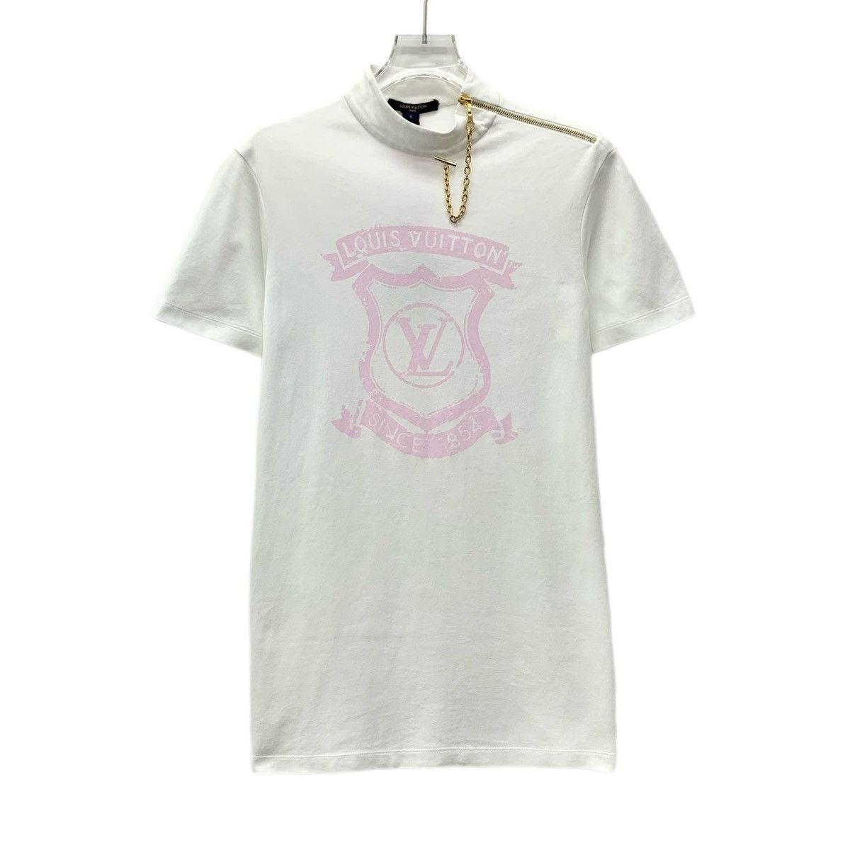 Louis Vuitton Louis Vuitton Emblem Printed Short Sleeve T-Shirt K26WX Size S / US 4 / IT 40 - 1 Thumbnail