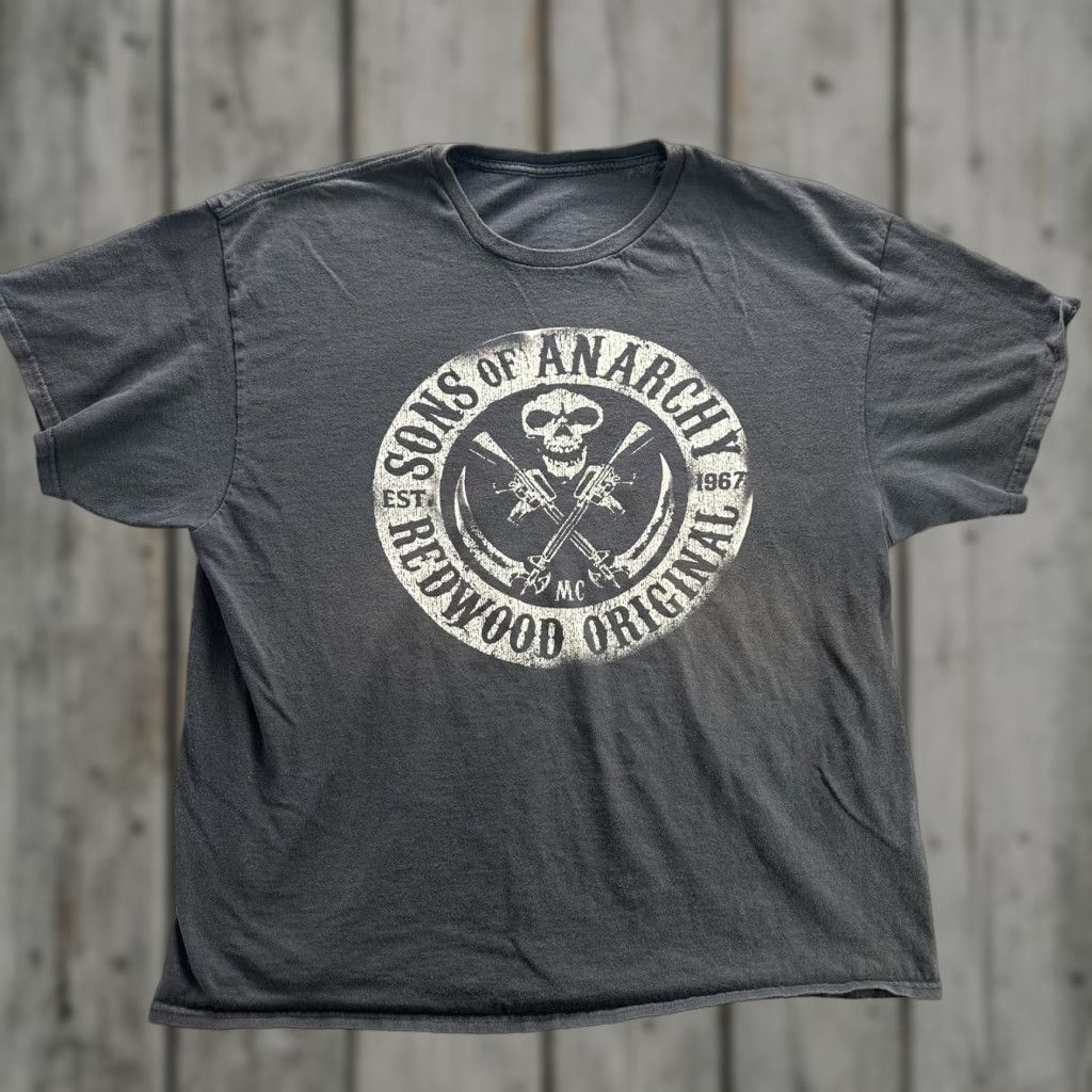 Vintage Sons of Anarchy Shirt Mens Extra Large Black Redwood Original MC TV Tee Size US XL / EU 56 / 4 - 1 Thumbnail