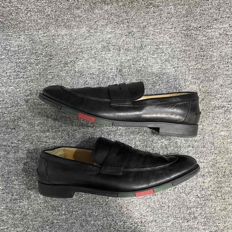 Gucci Gucci Leather Slip-On Loafers for Men -2508 Size US 10.5 / EU 43-44 - 4 Thumbnail