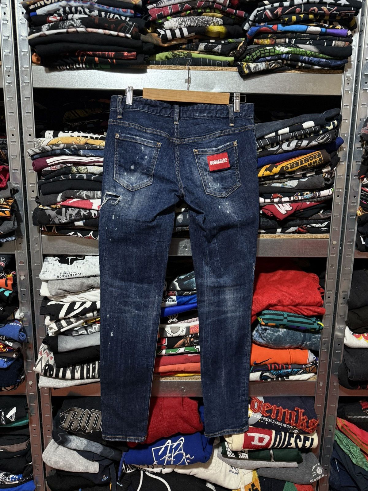 Dsquared2 Rare Luxury Dsquared2 Distressed Denim Navy Jeans Size 40 Size US 27 - 2 Thumbnail