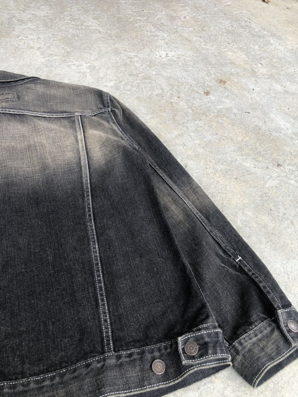 Levi's Y2k Levi’s Denim Jacket Mud Wash Distressed Size US L / EU 52-54 / 3 - 12 Thumbnail