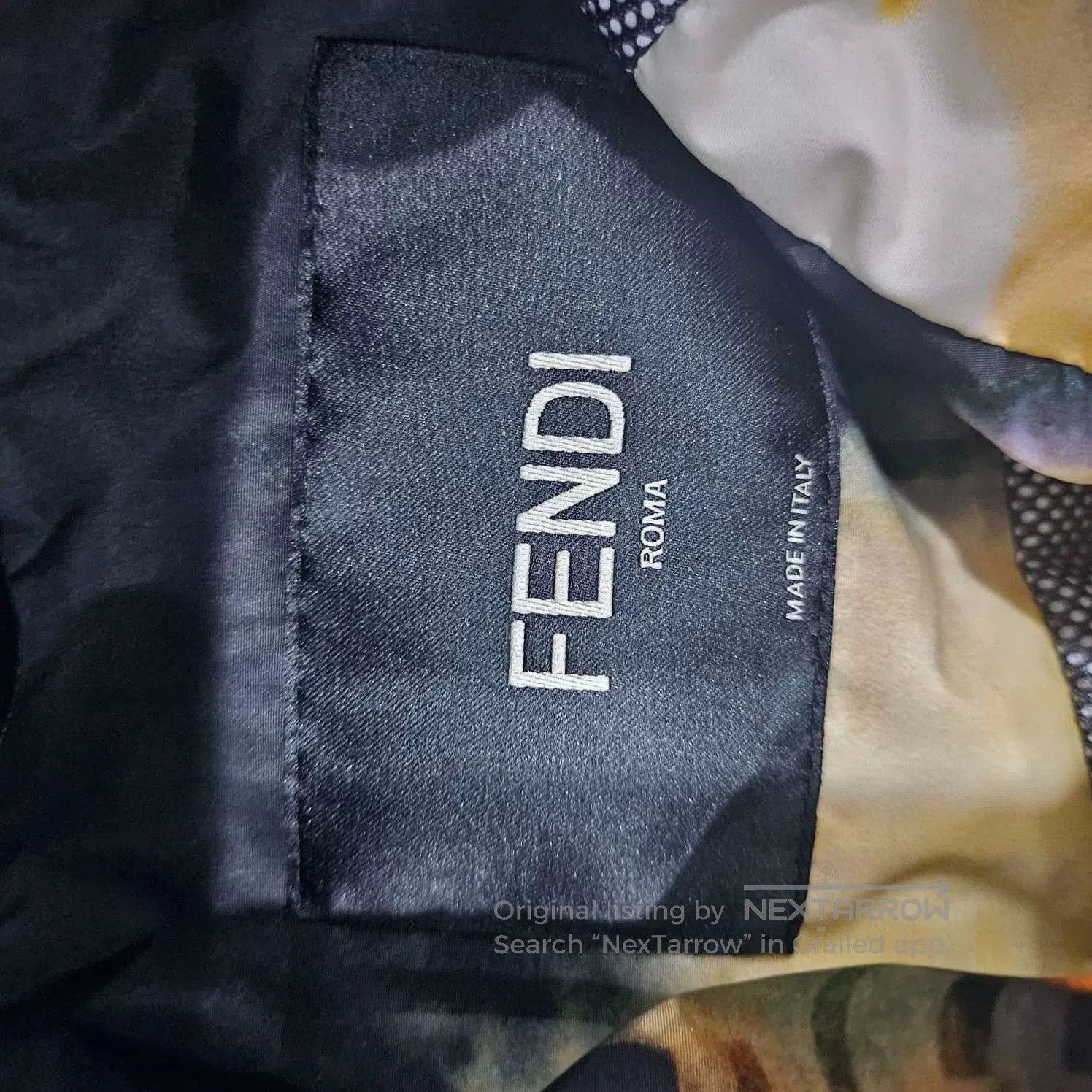 Fendi FENDI SS23 Ink Effect Zip Hooded Jacket. Size US L / EU 52-54 / 3 - 5 Thumbnail