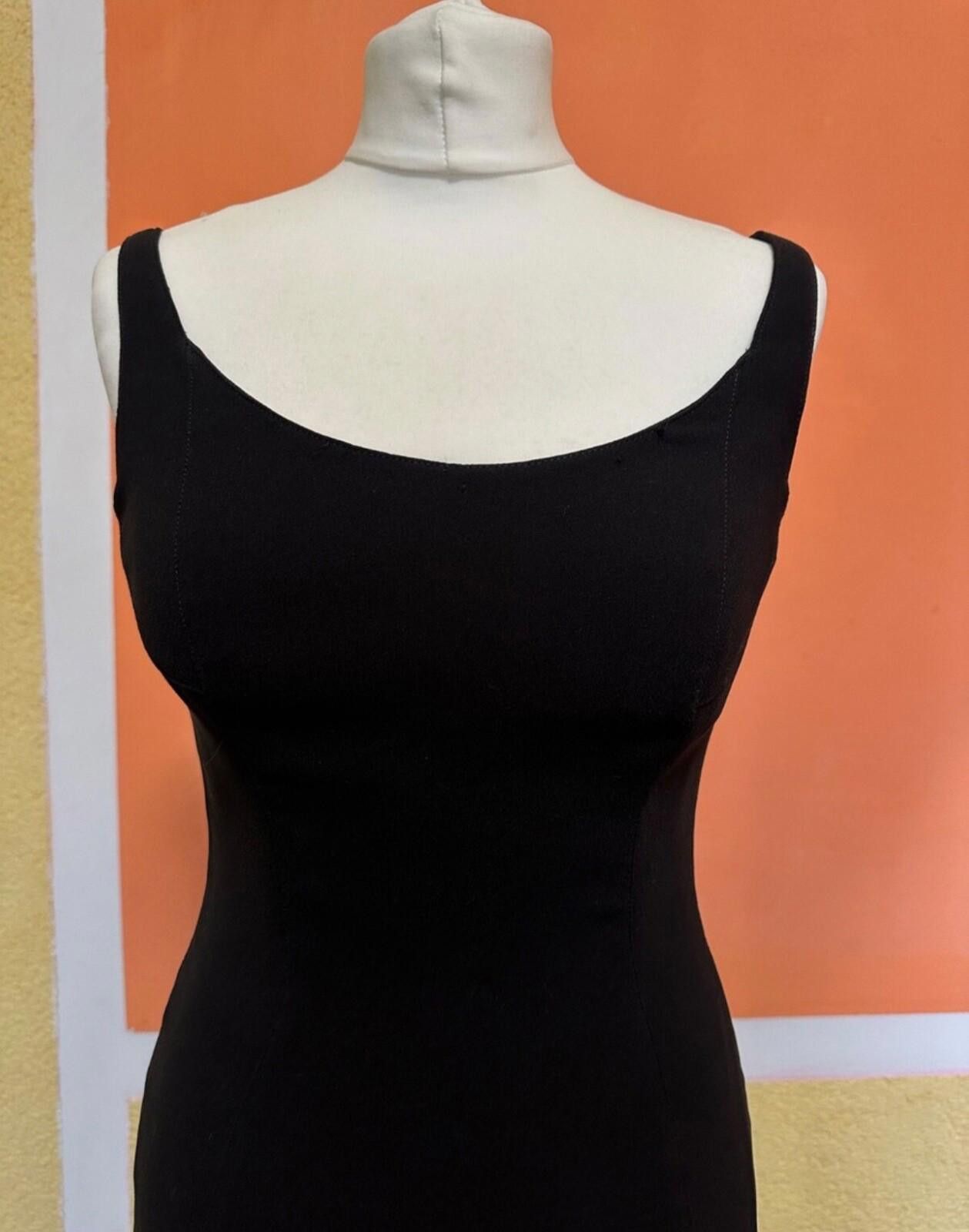 Thierry Mugler ARCHIVE THIERRY MUGLER 2000 Black Maxi Dress Size 42 Size M / US 6-8 / IT 42-44 - 6 Thumbnail