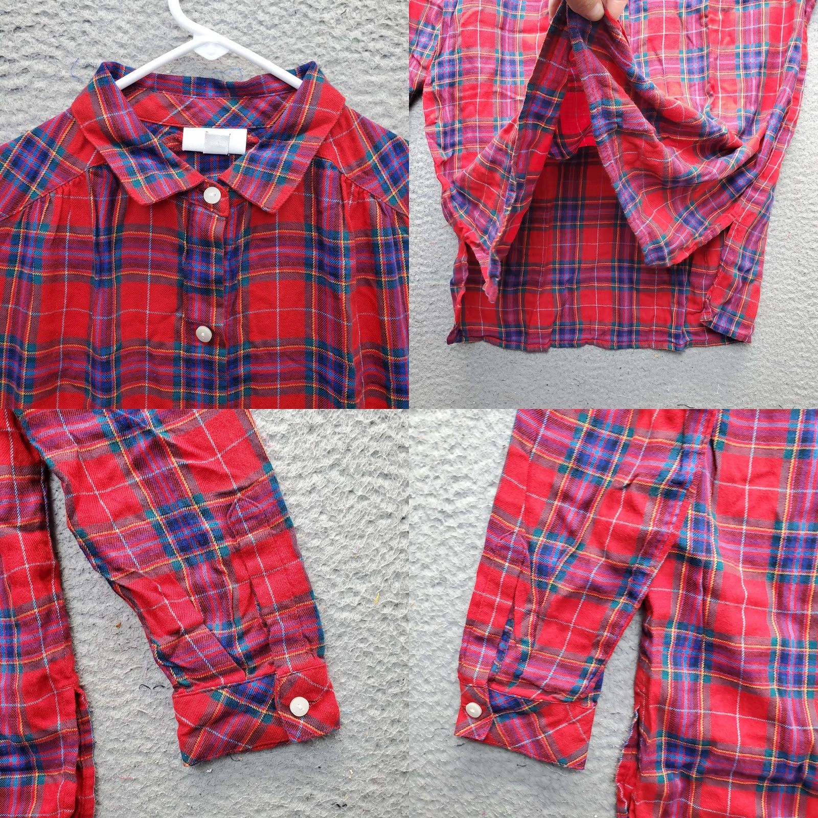 J. Jill J. Jill Shirt Womens XSP Multi Plaid Long Sleeve Collar Button Front EUC Size XS / US 0-2 / IT 36-38 - 8 Thumbnail